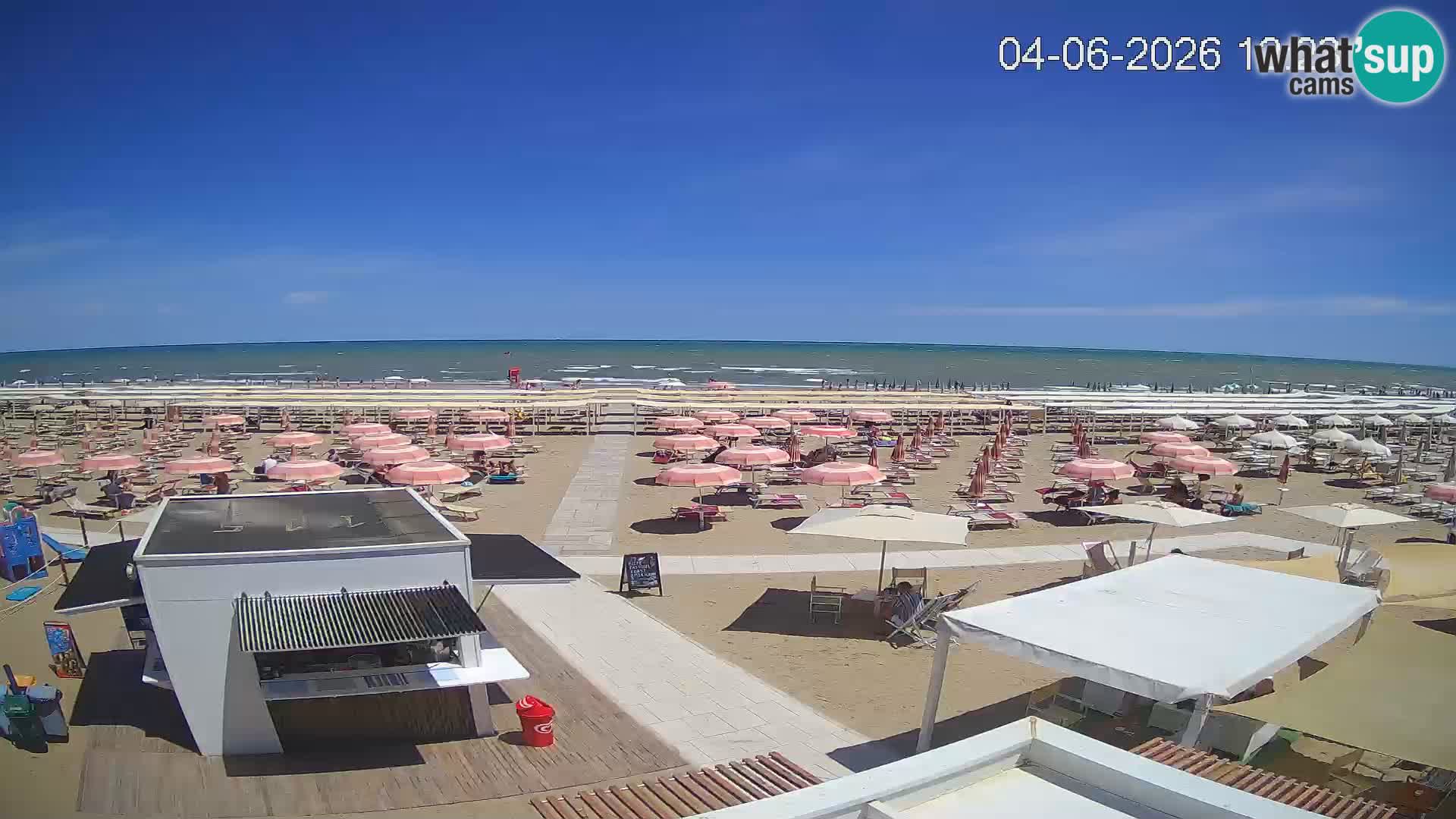 Webcam Riccione plage – Bagni Oreste spiaggia 115 – Italie