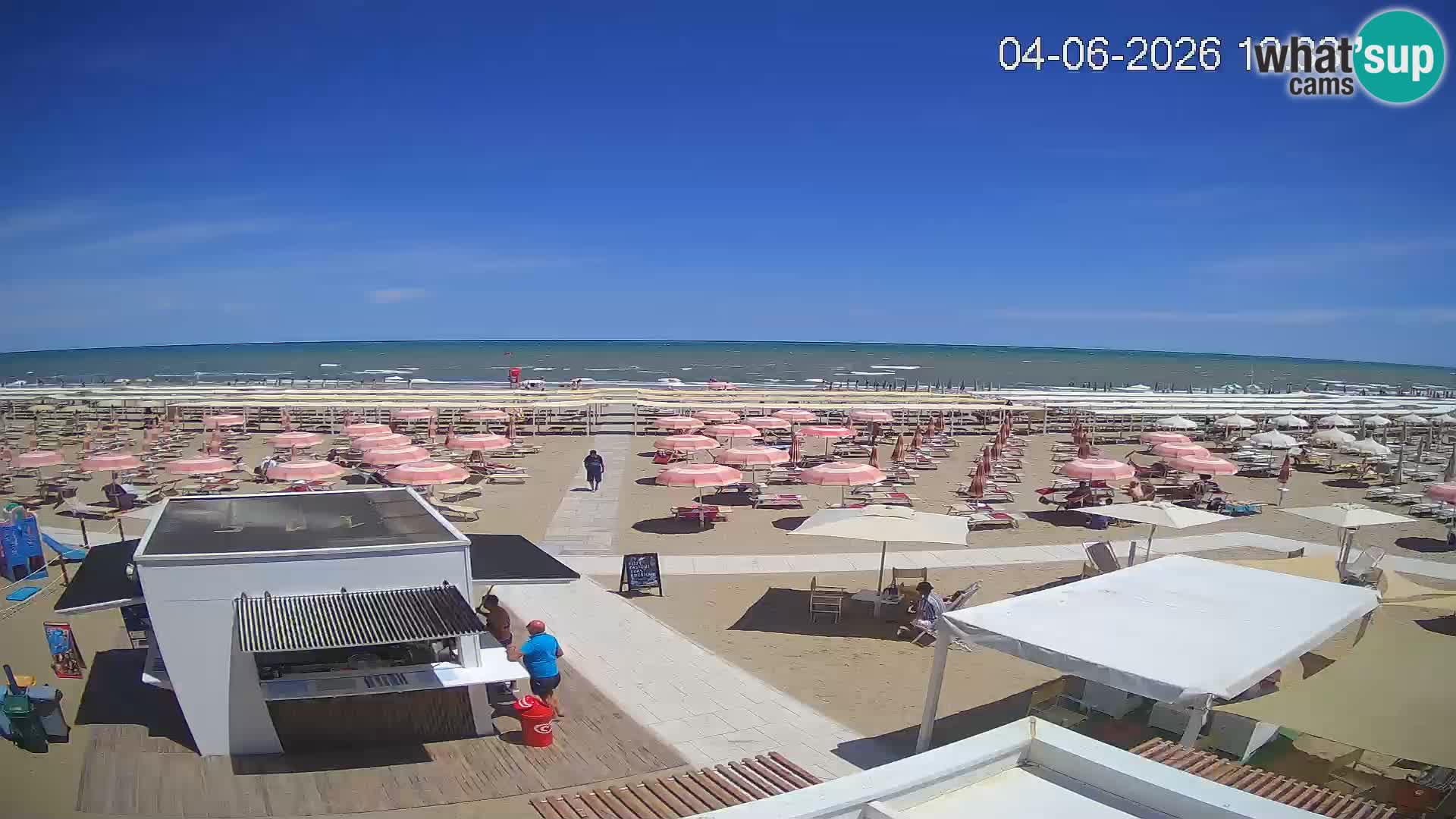 Webcam Riccione plage – Bagni Oreste spiaggia 115 – Italie