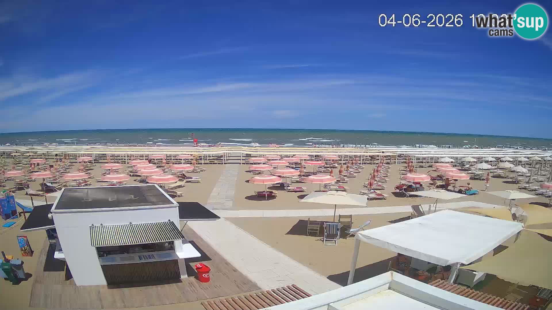 Live webcam Riccione – Bagni Oreste spiaggia 115
