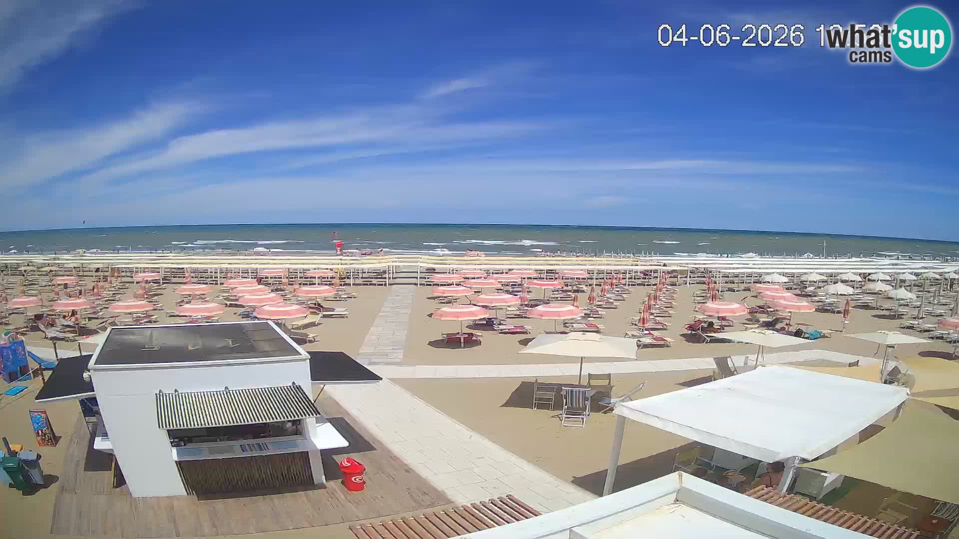 Live webcam Riccione beach – Bagni Oreste spiaggia 115