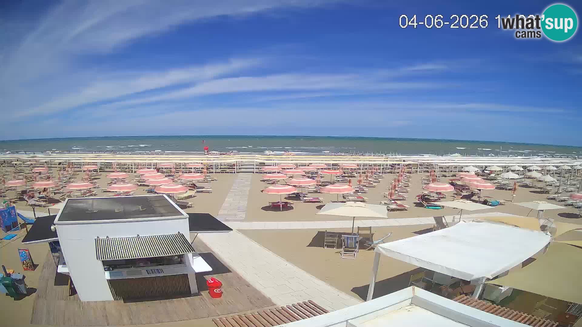 Live webcam Riccione beach – Bagni Oreste spiaggia 115