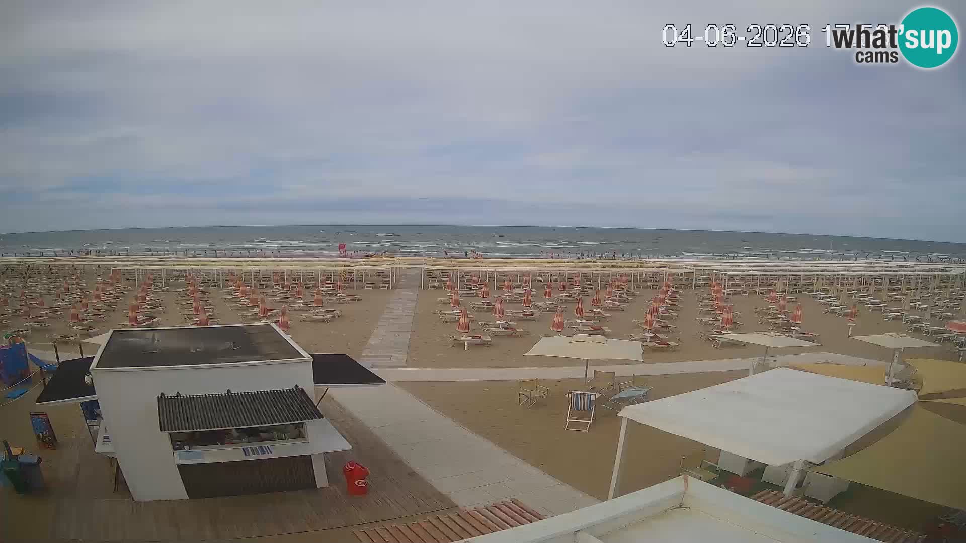Webcam Riccione plage – Bagni Oreste spiaggia 115 – Italie