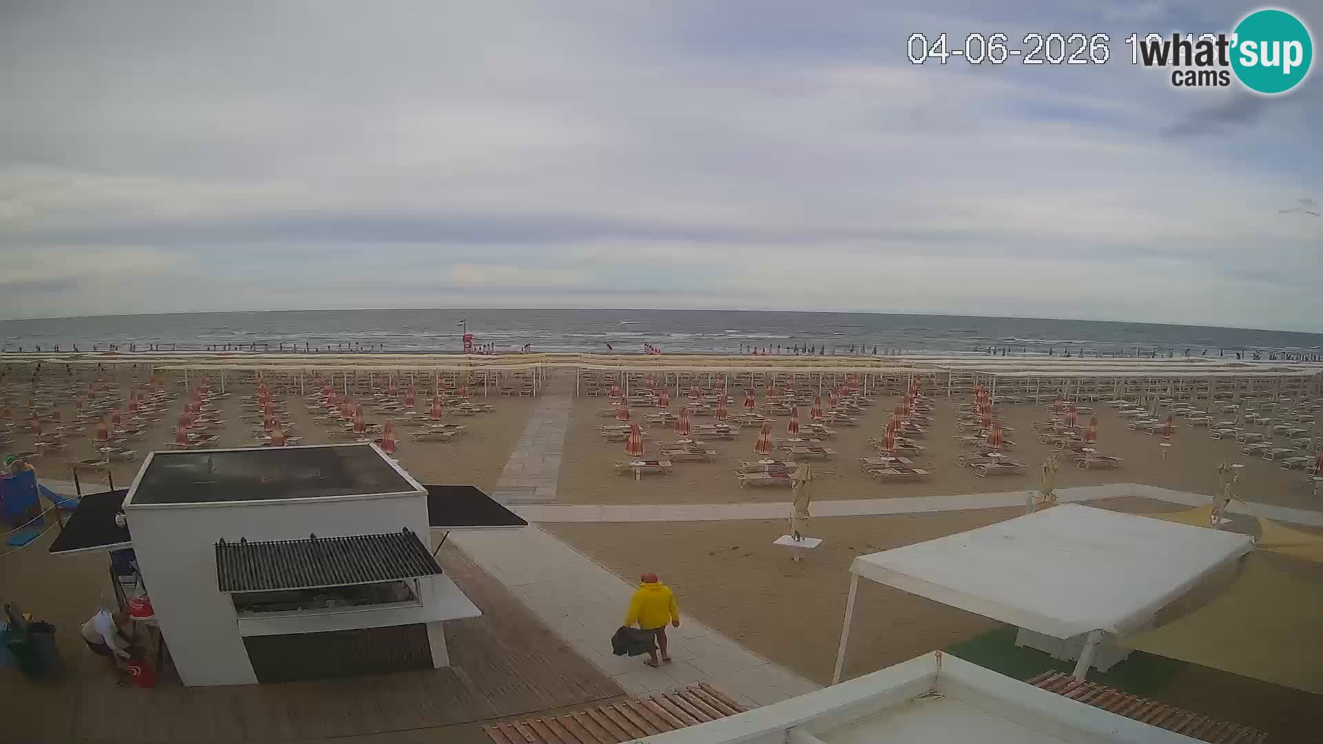 Webcam Riccione plage – Bagni Oreste spiaggia 115 – Italie