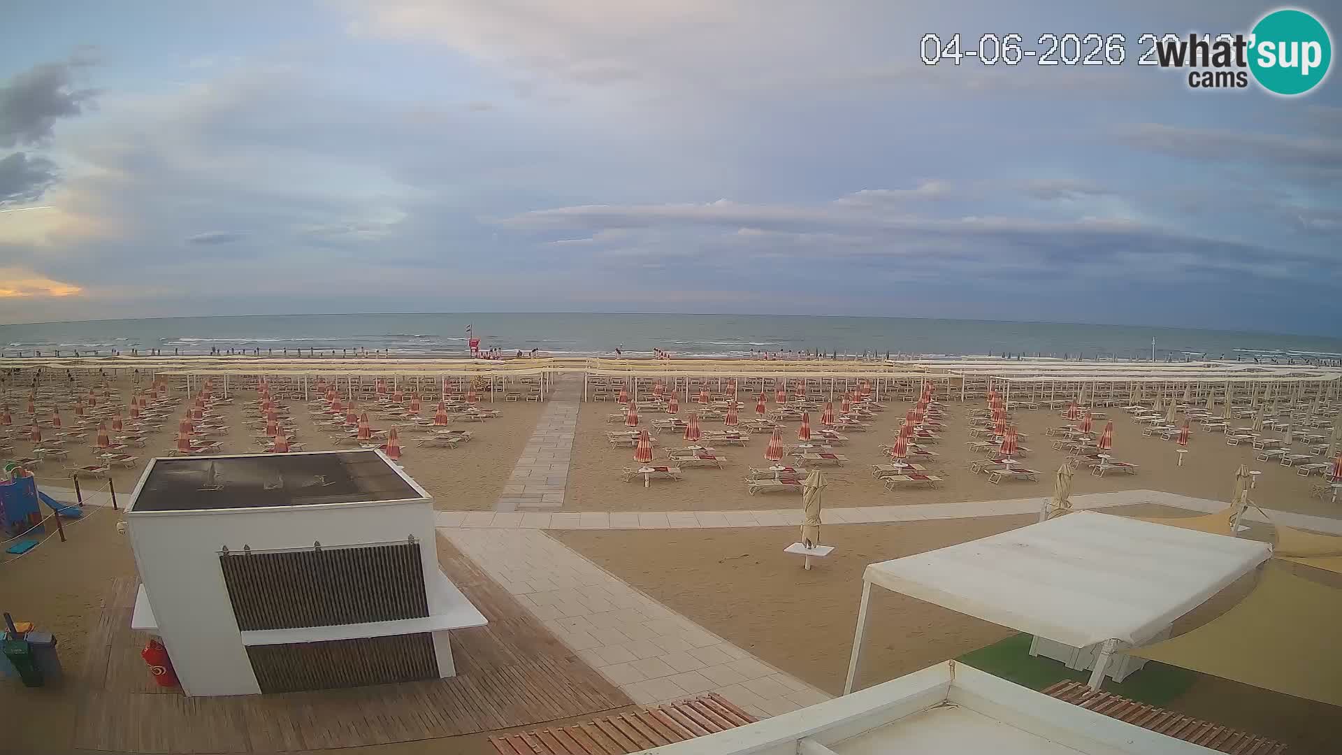 Live webcam Riccione – Bagni Oreste spiaggia 115