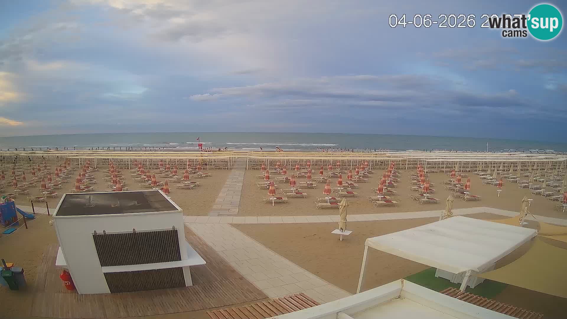 Live webcam Riccione – Bagni Oreste spiaggia 115