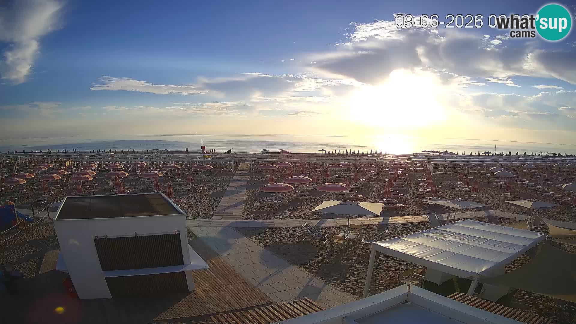 Live webcam Riccione beach – Bagni Oreste spiaggia 115