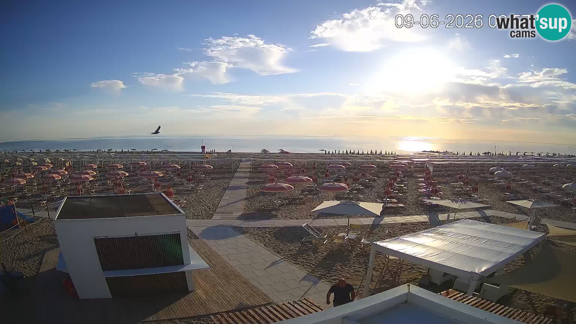 Camera en vivo playa Riccione – Bagni Oreste spiaggia 115 – Italia