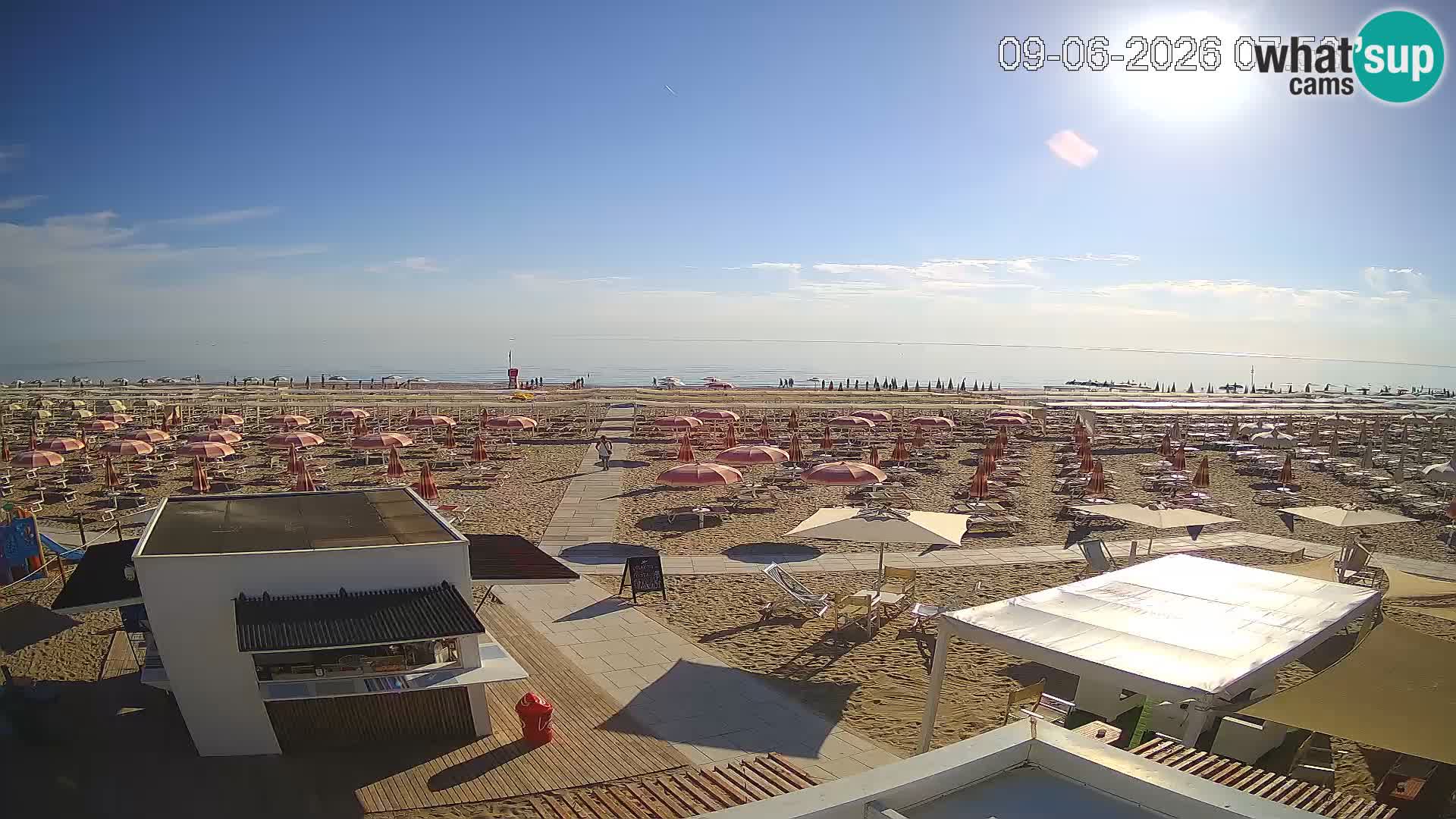 Live webcam Riccione – Bagni Oreste spiaggia 115