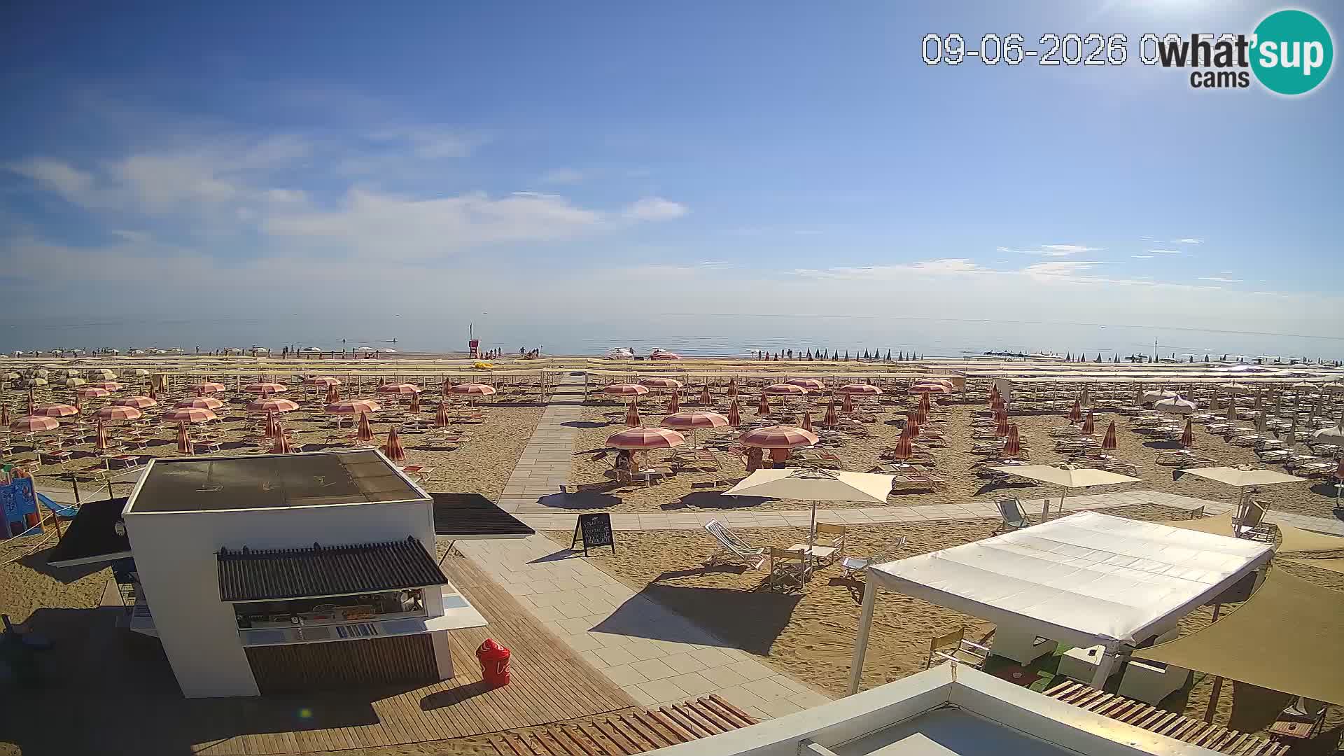 Live webcam Riccione – Bagni Oreste spiaggia 115