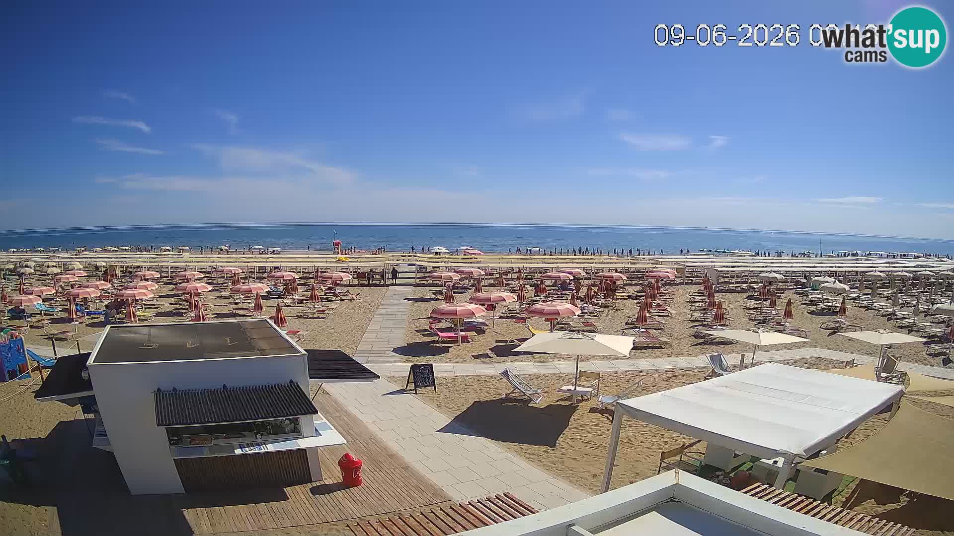 Web kamera plaža Riccione – Bagni Oreste spiaggia 115 – Italija