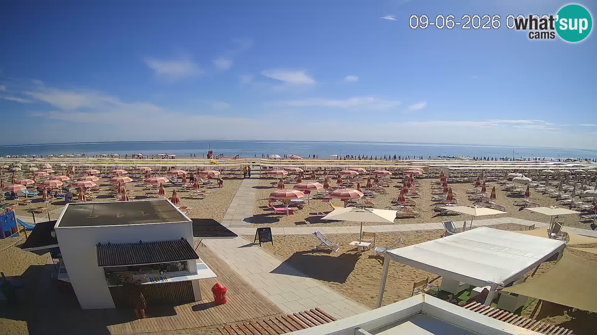 Web kamera plaža Riccione – Bagni Oreste spiaggia 115 – Italija