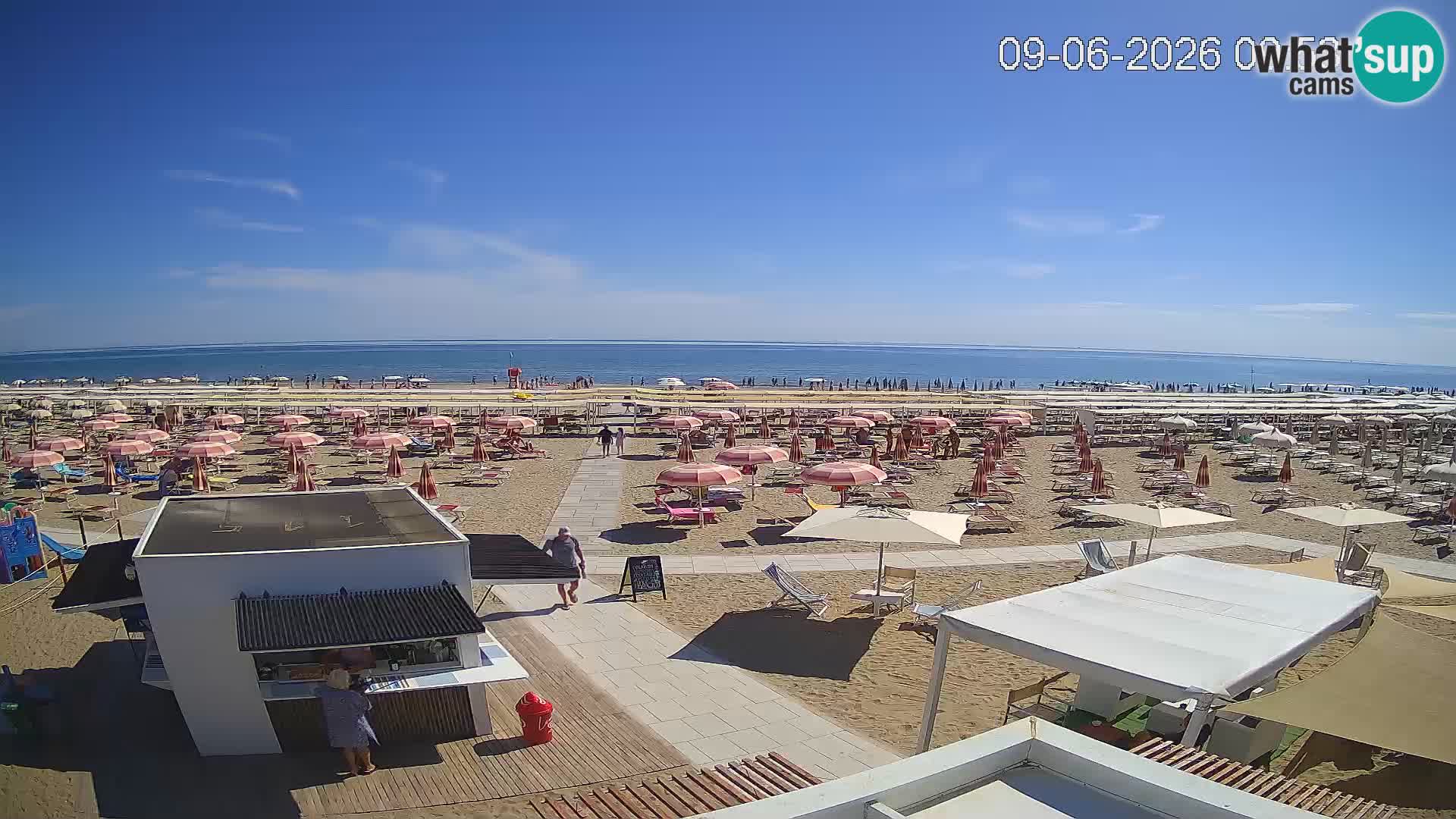 Webcam Riccione plage – Bagni Oreste spiaggia 115 – Italie