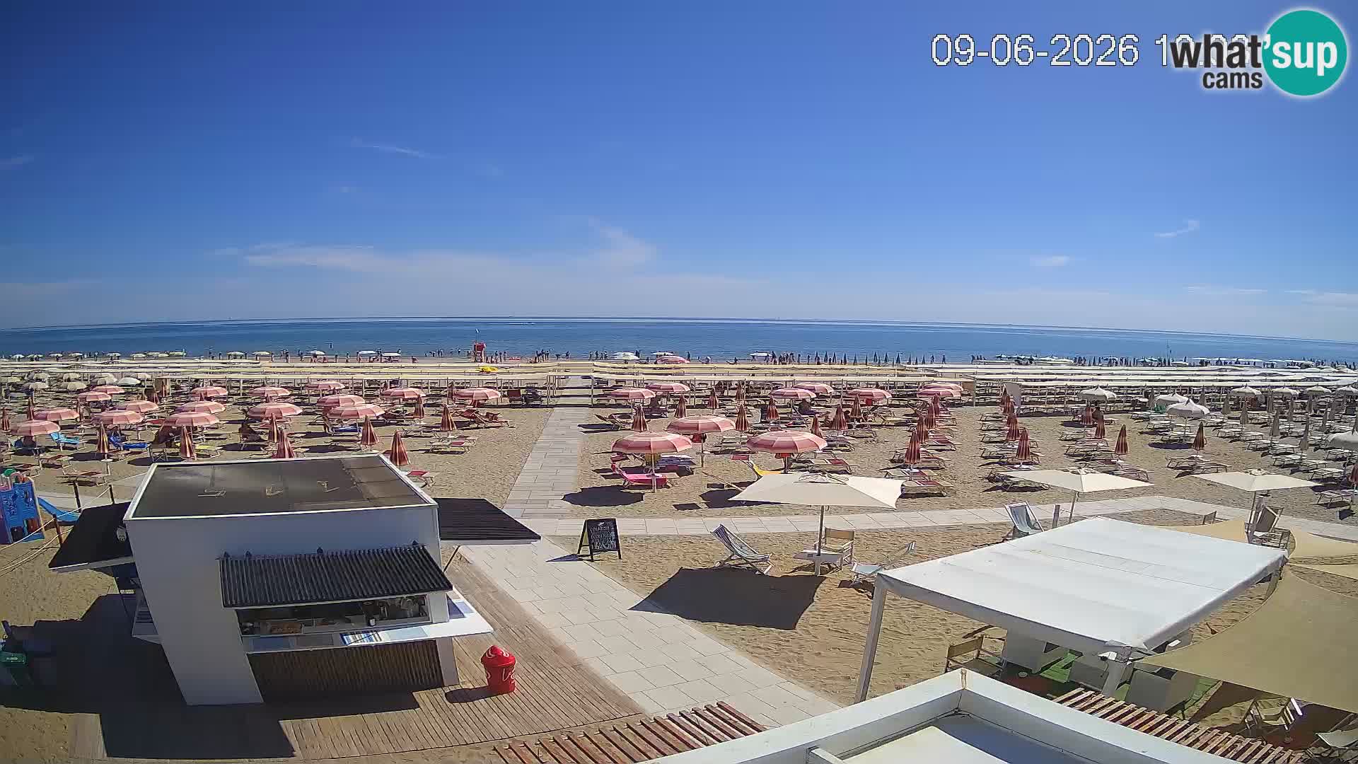 Webcam Riccione plage – Bagni Oreste spiaggia 115 – Italie
