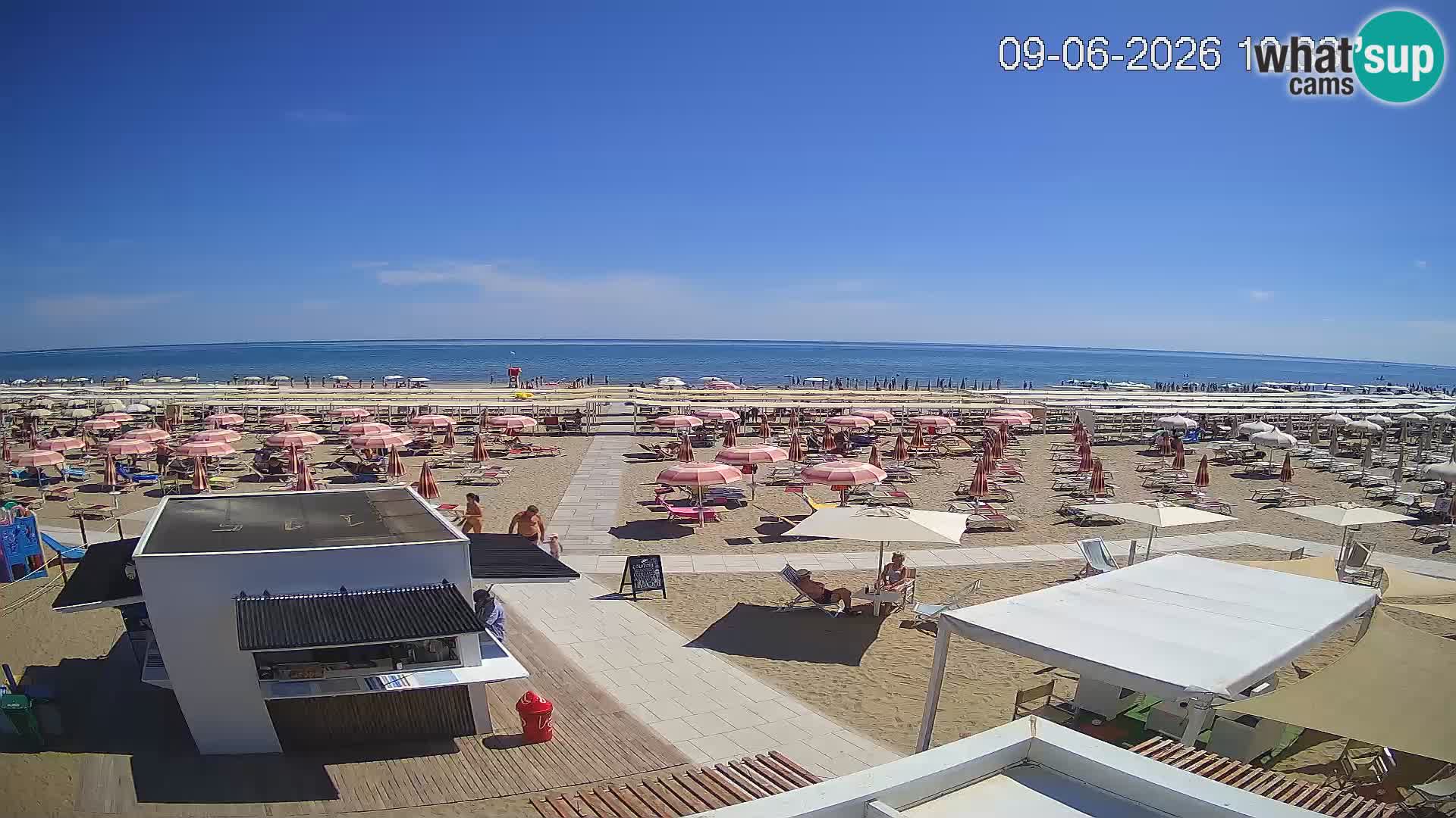Webcam Riccione plage – Bagni Oreste spiaggia 115 – Italie