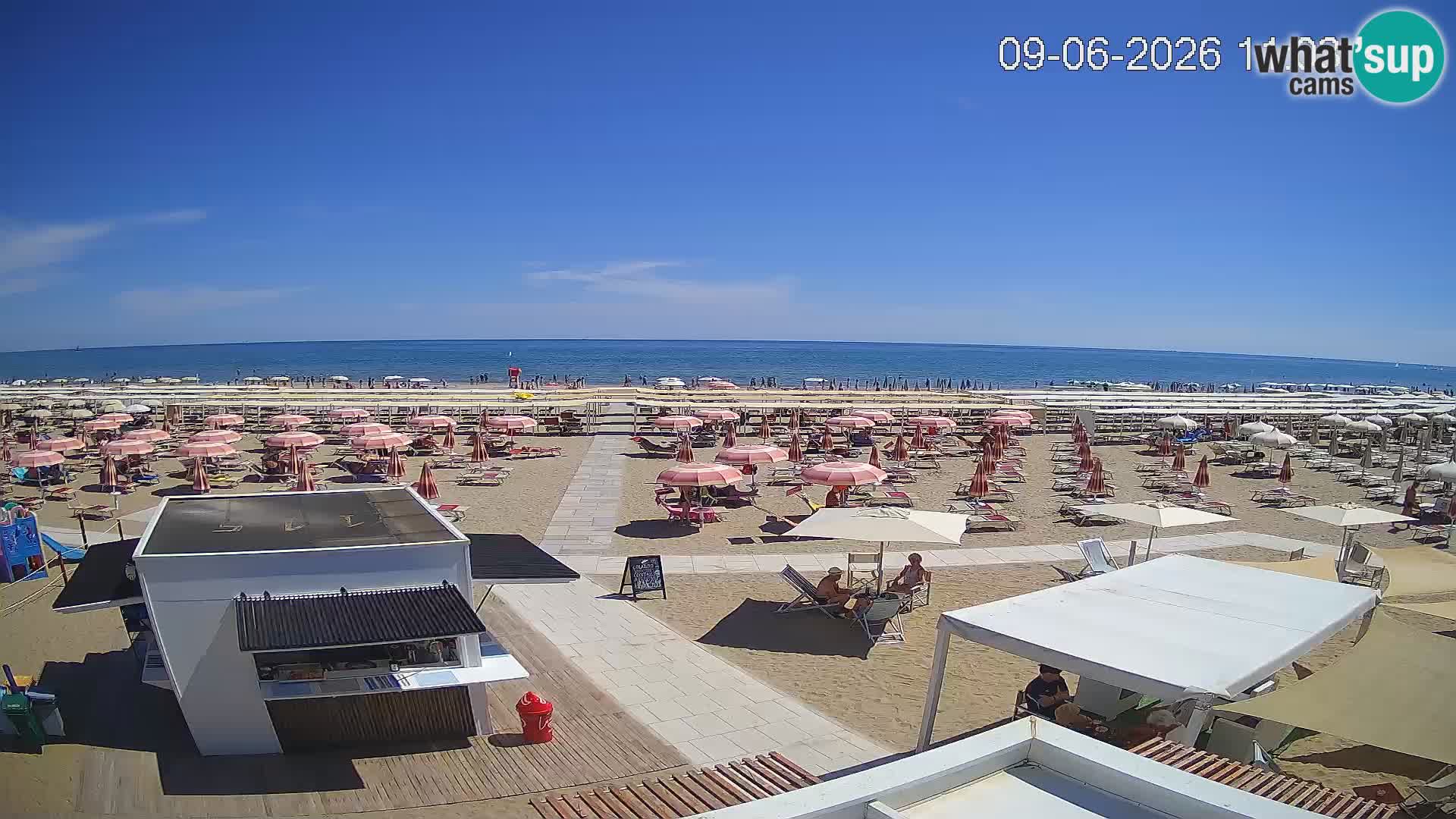 Camera en vivo playa Riccione – Bagni Oreste spiaggia 115 – Italia