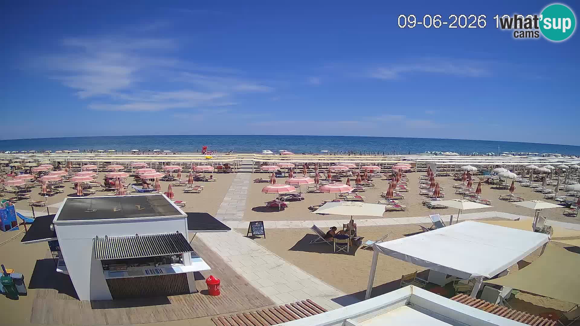 Web kamera plaža Riccione – Bagni Oreste spiaggia 115 – Italija