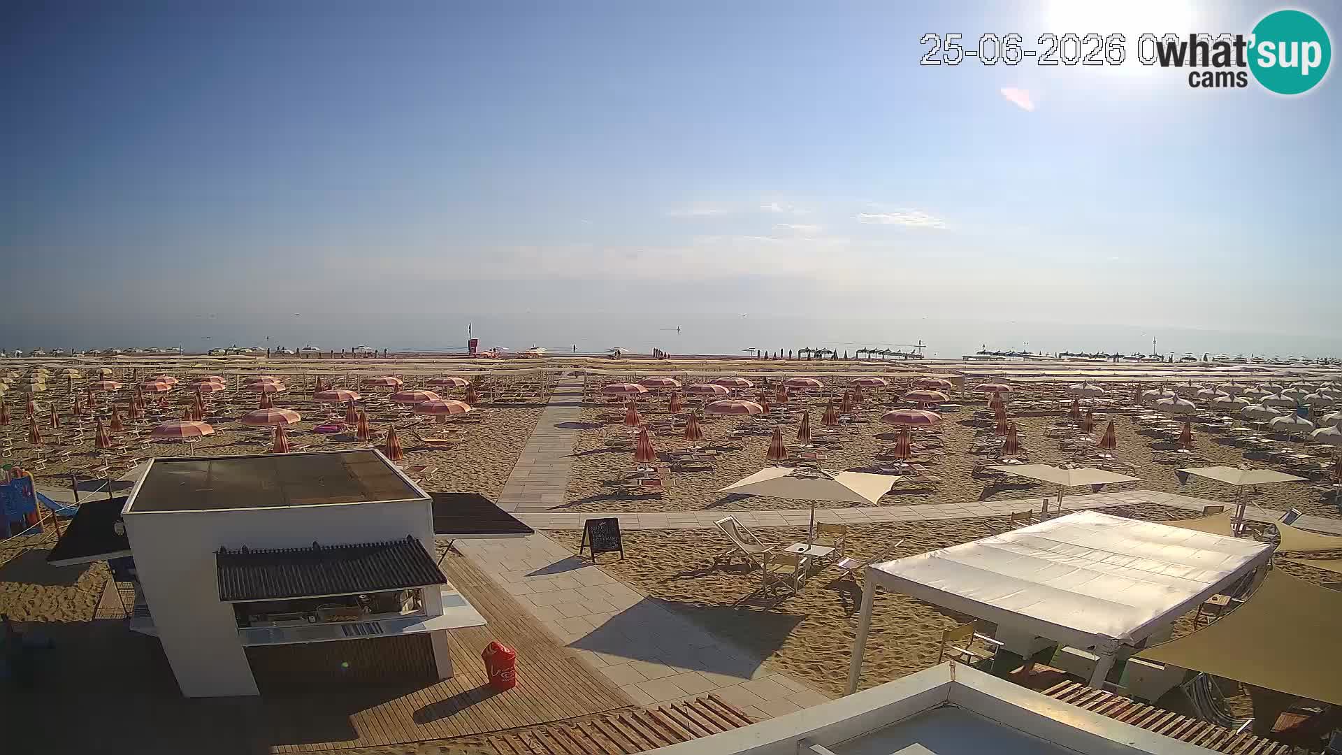 Live webcam Riccione beach – Bagni Oreste spiaggia 115