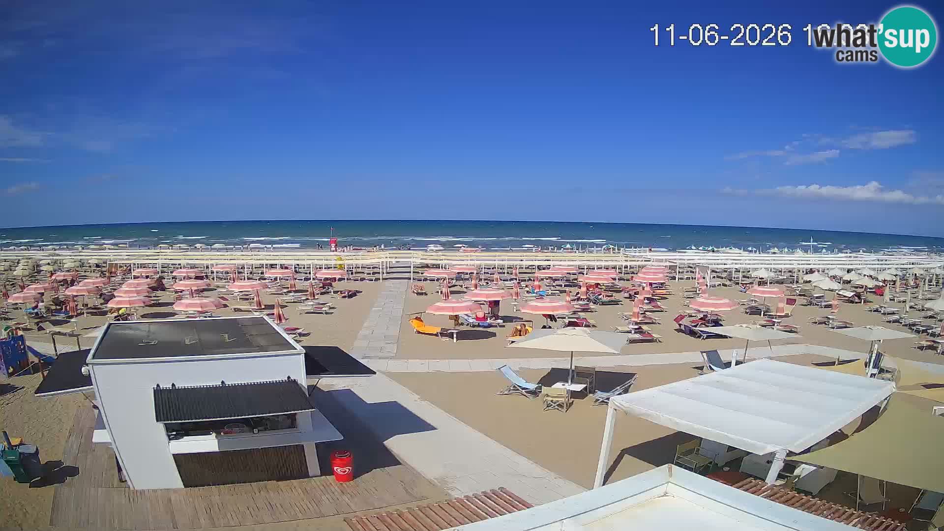 Camera en vivo playa Riccione – Bagni Oreste spiaggia 115 – Italia
