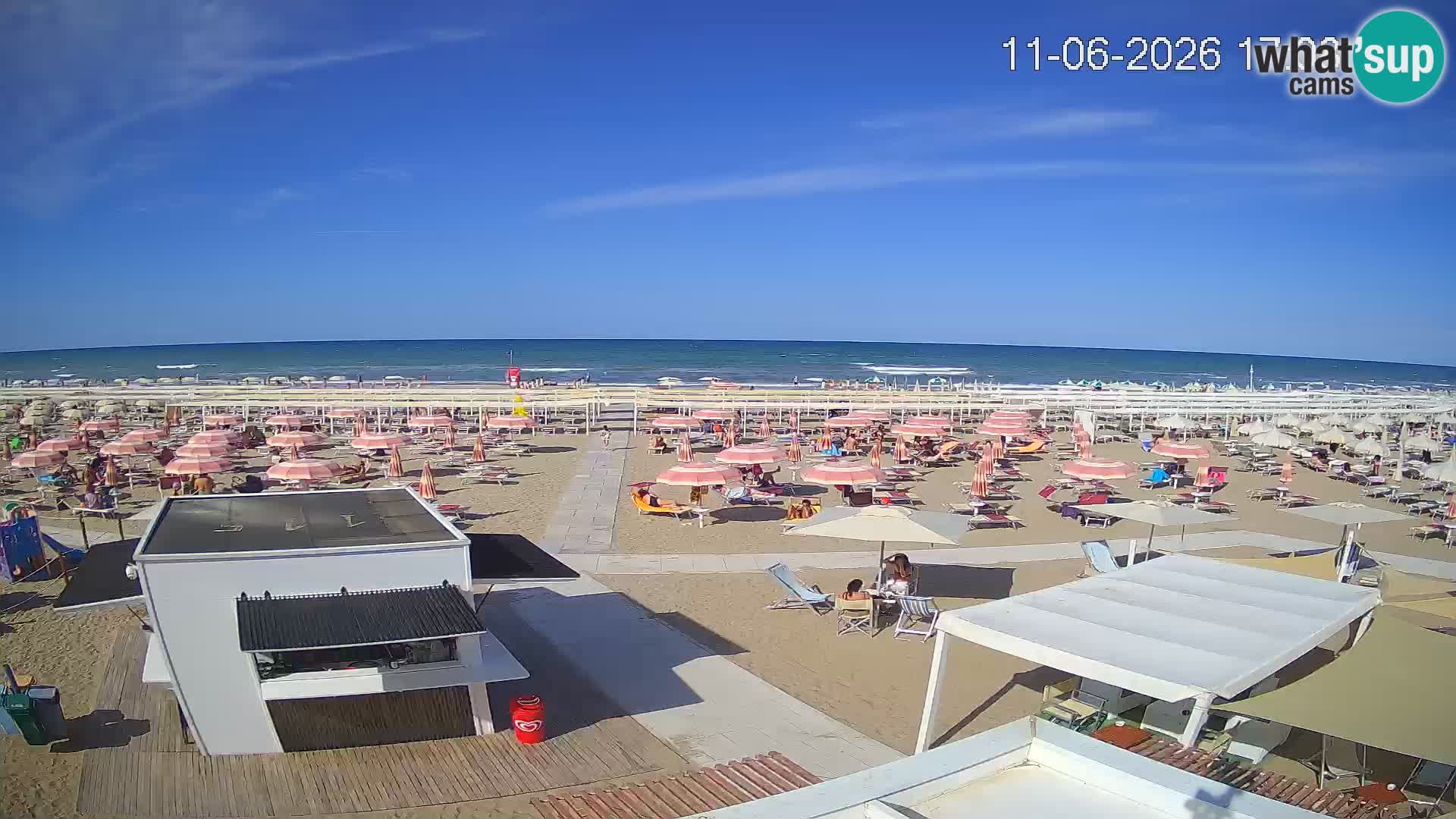 Camera en vivo playa Riccione – Bagni Oreste spiaggia 115 – Italia