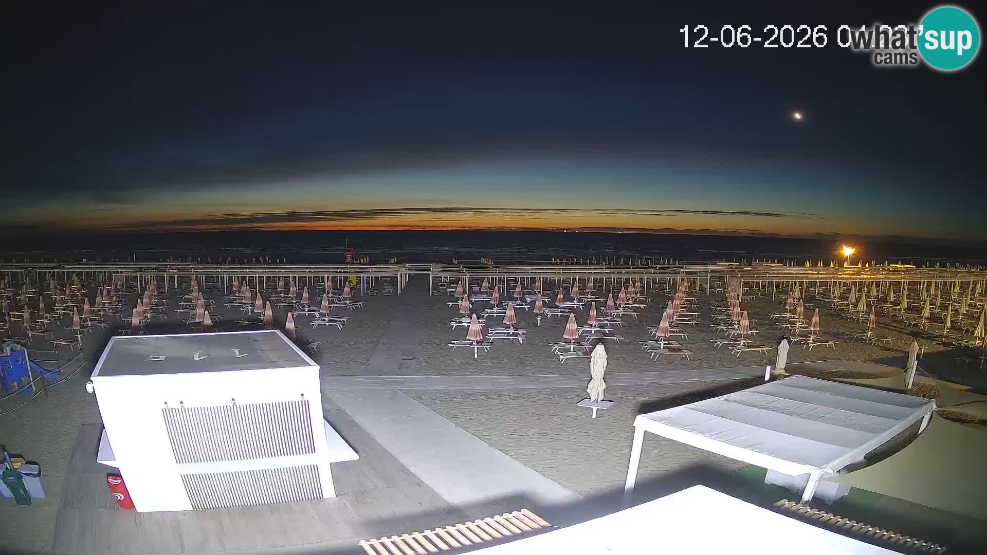Live webcam Riccione – Bagni Oreste spiaggia 115