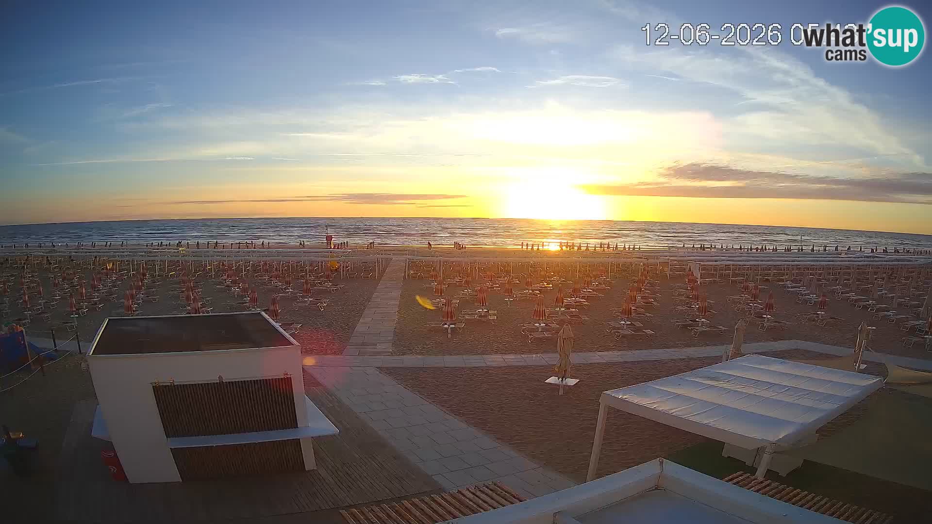 Live webcam Riccione – Bagni Oreste spiaggia 115