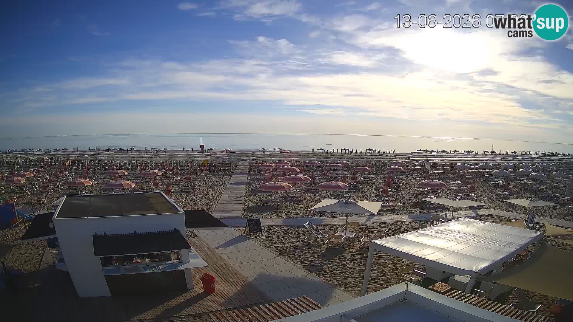 Live webcam Riccione – Bagni Oreste spiaggia 115