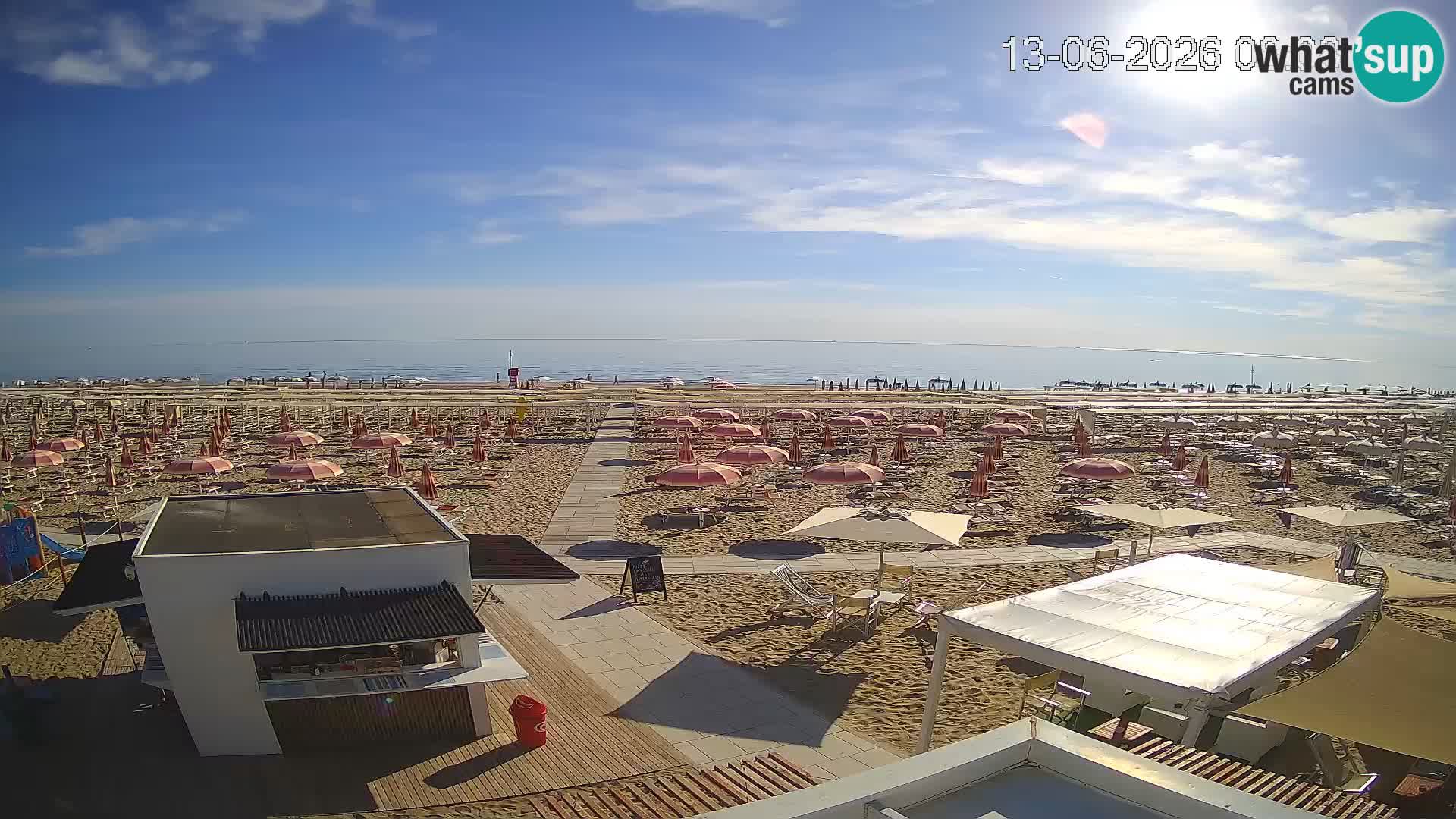 Live webcam Riccione – Bagni Oreste spiaggia 115