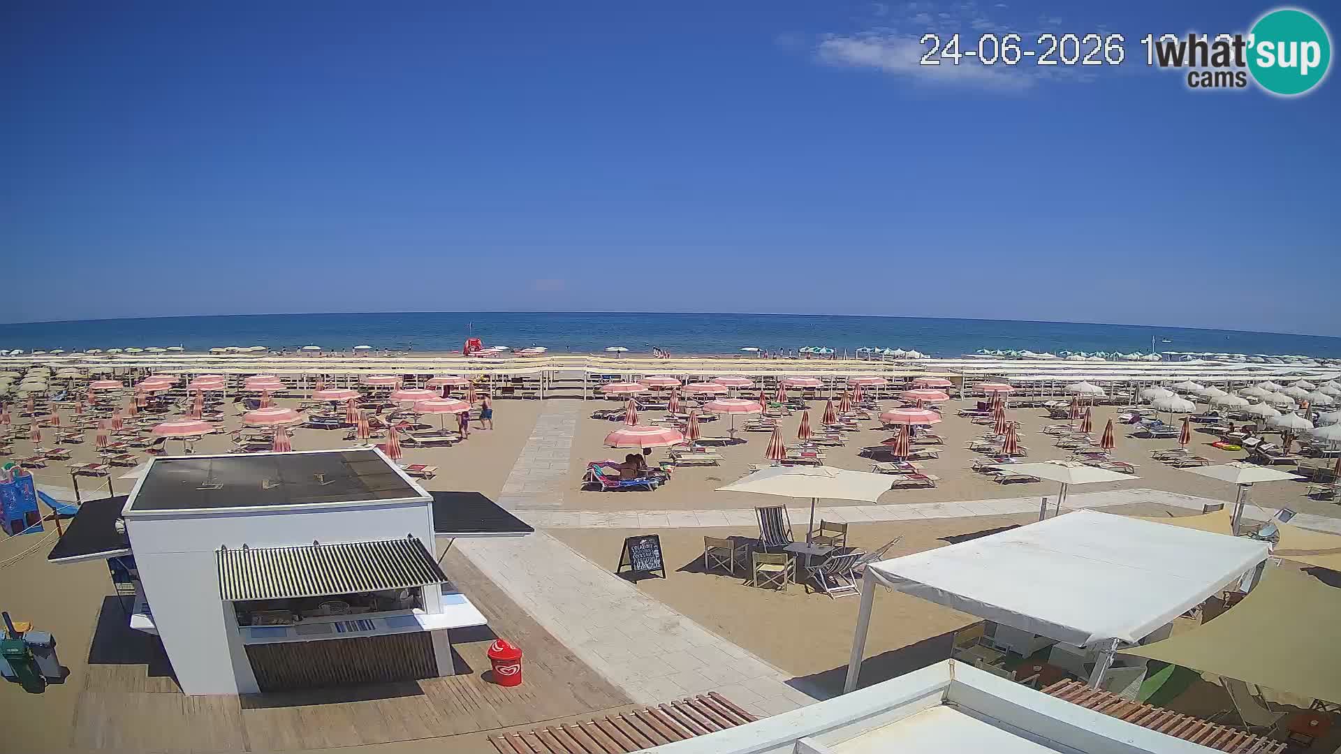 Live webcam Riccione beach – Bagni Oreste spiaggia 115
