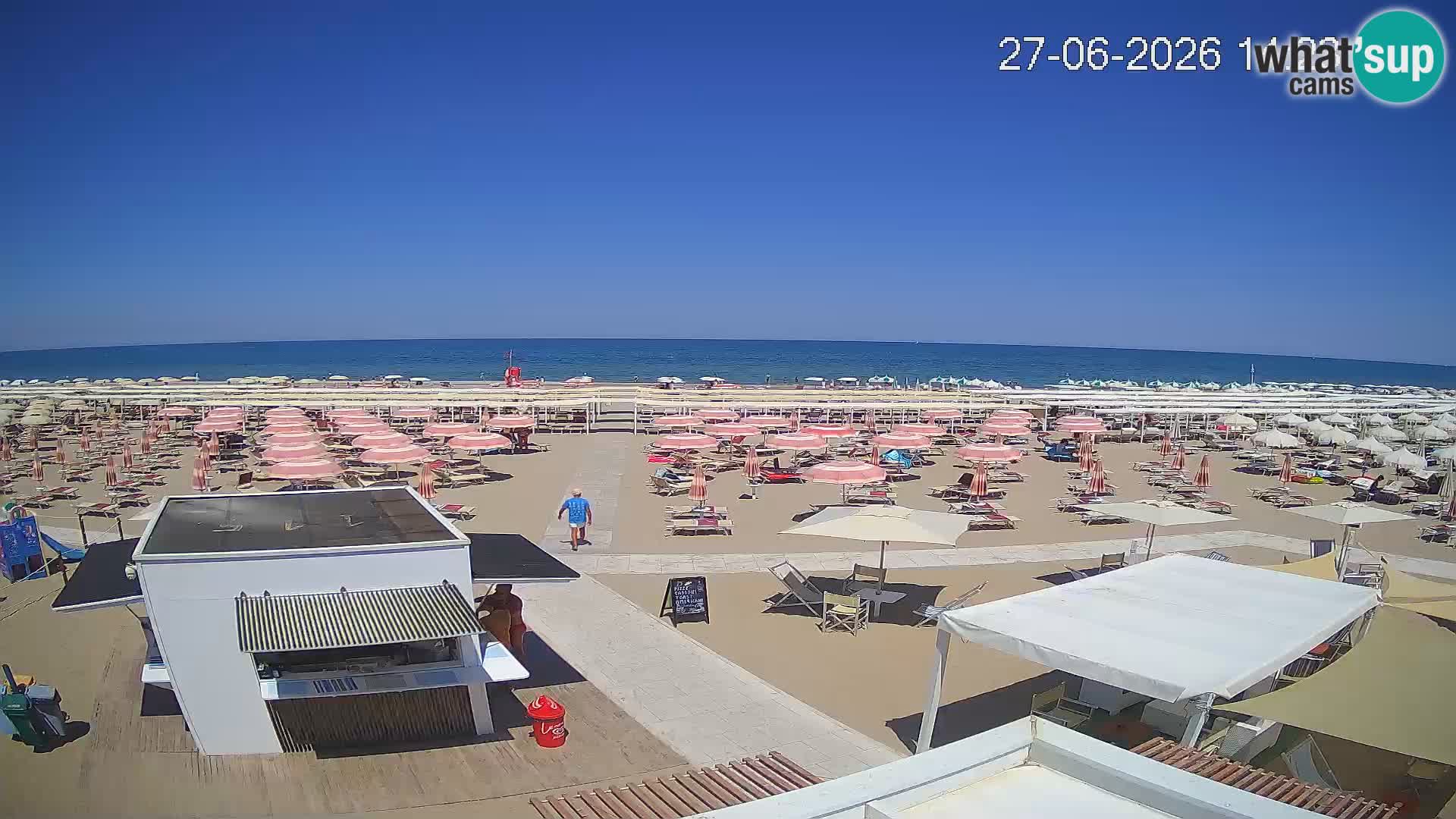 Web kamera plaža Riccione – Bagni Oreste spiaggia 115 – Italija
