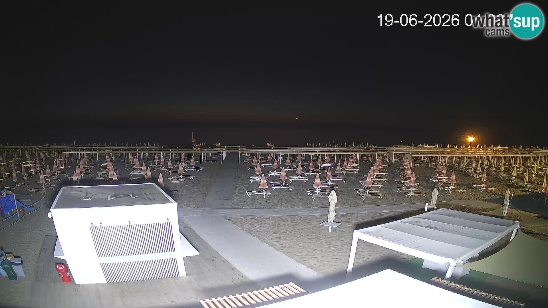 Live webcam Riccione Strand – Bagni Oreste spiaggia 115 – Italien