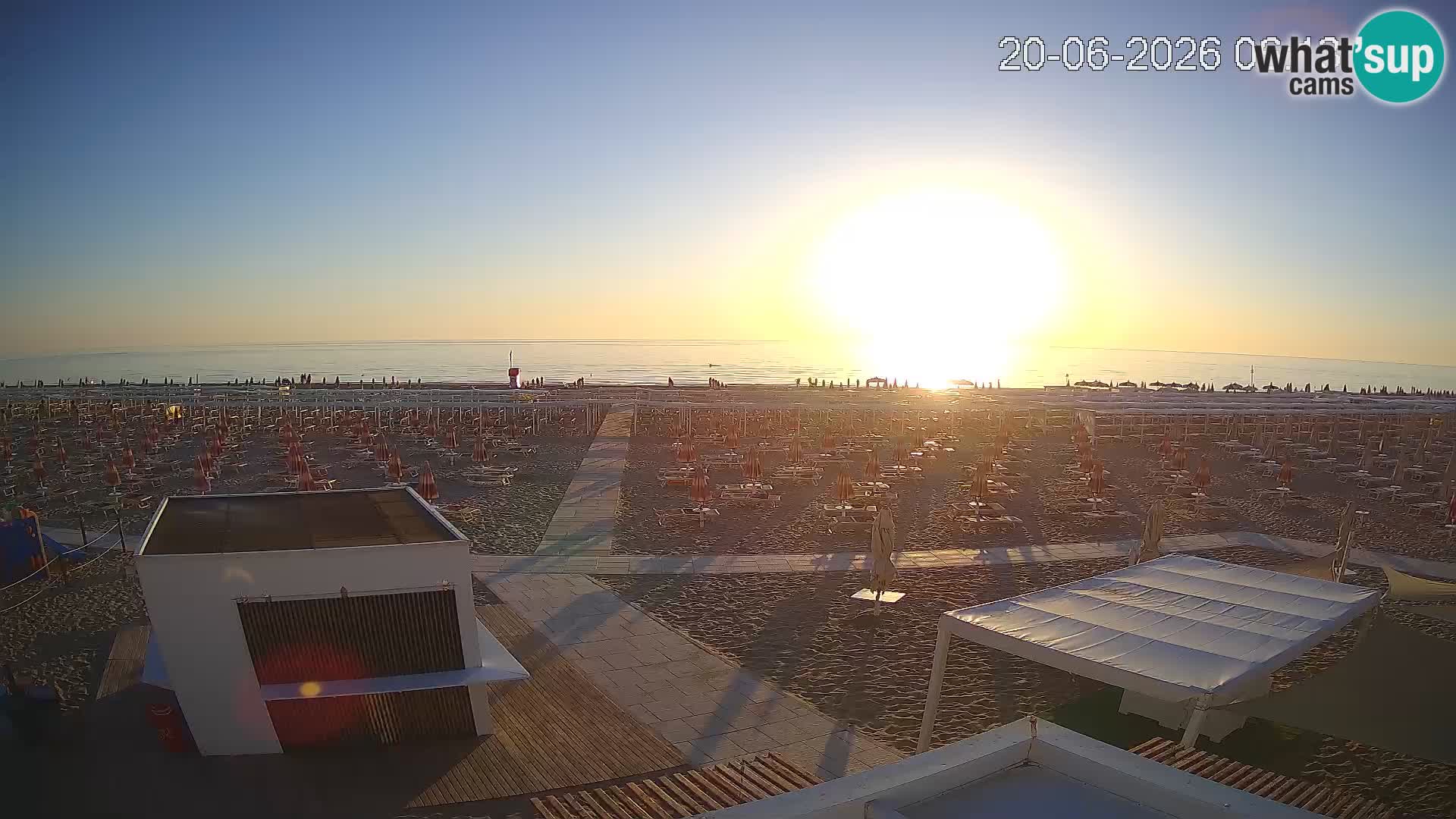 Live webcam Riccione – Bagni Oreste spiaggia 115