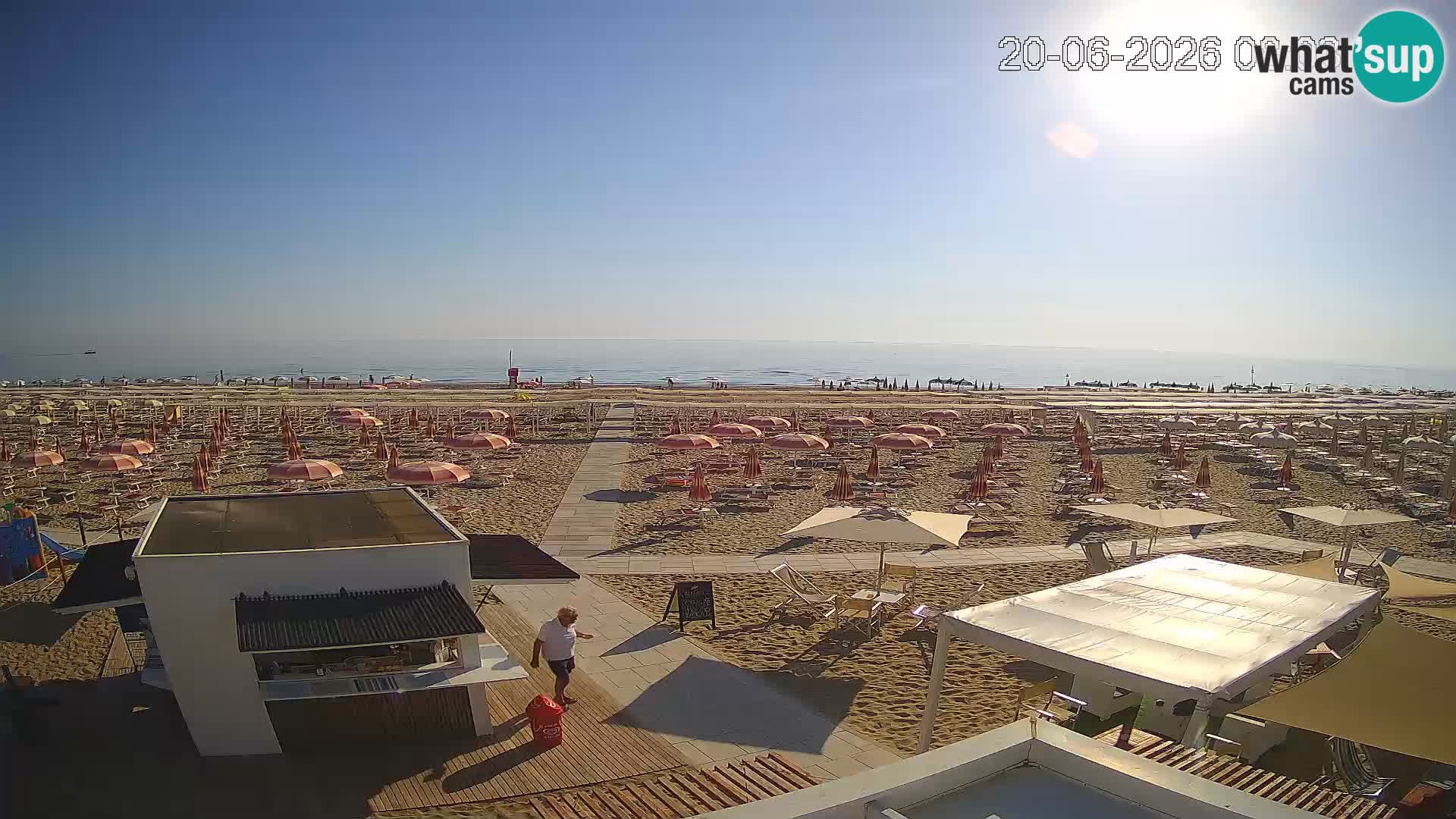 Live webcam Riccione – Bagni Oreste spiaggia 115