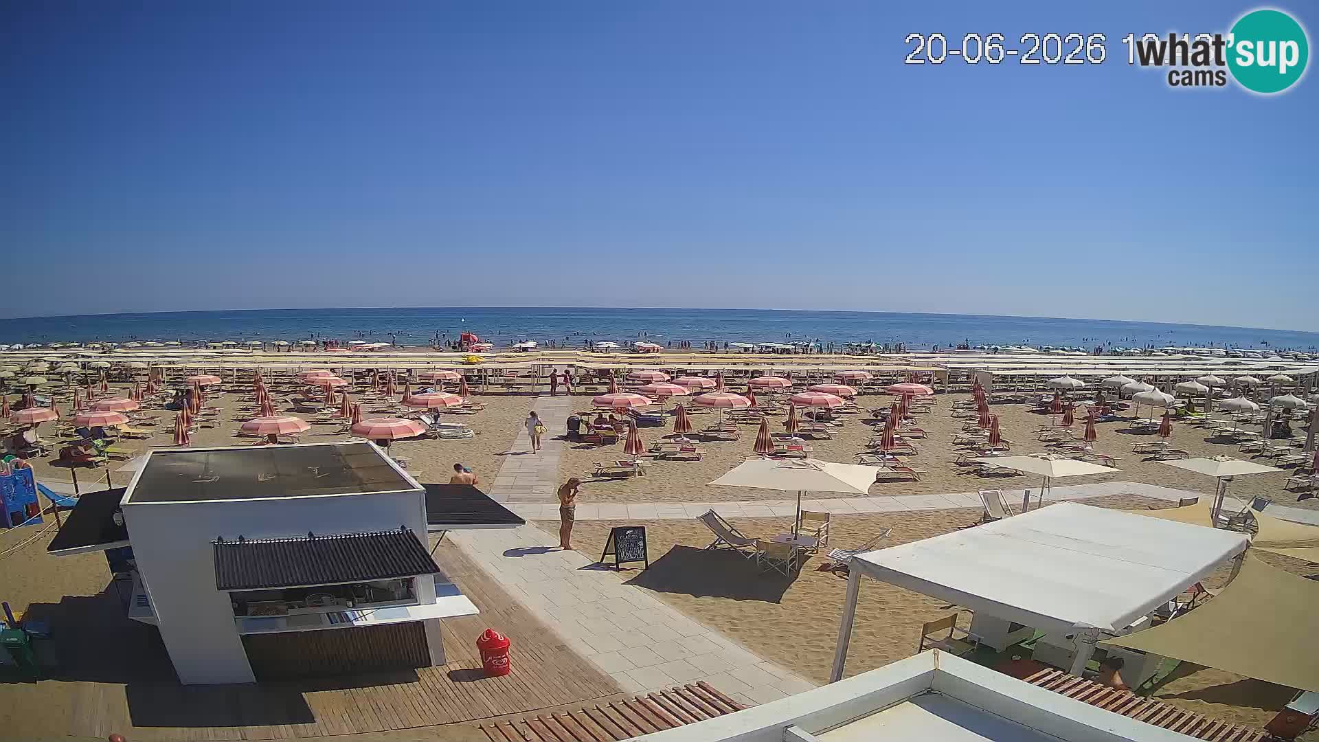 Live webcam Riccione – Bagni Oreste spiaggia 115