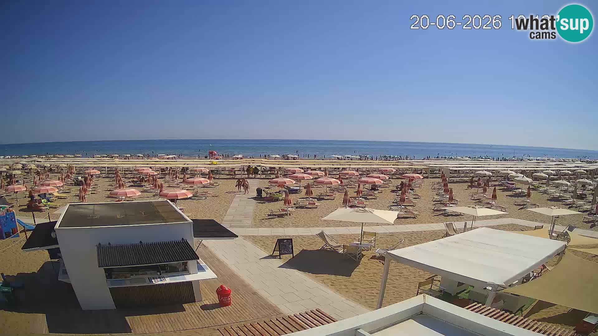 Live webcam Riccione – Bagni Oreste spiaggia 115