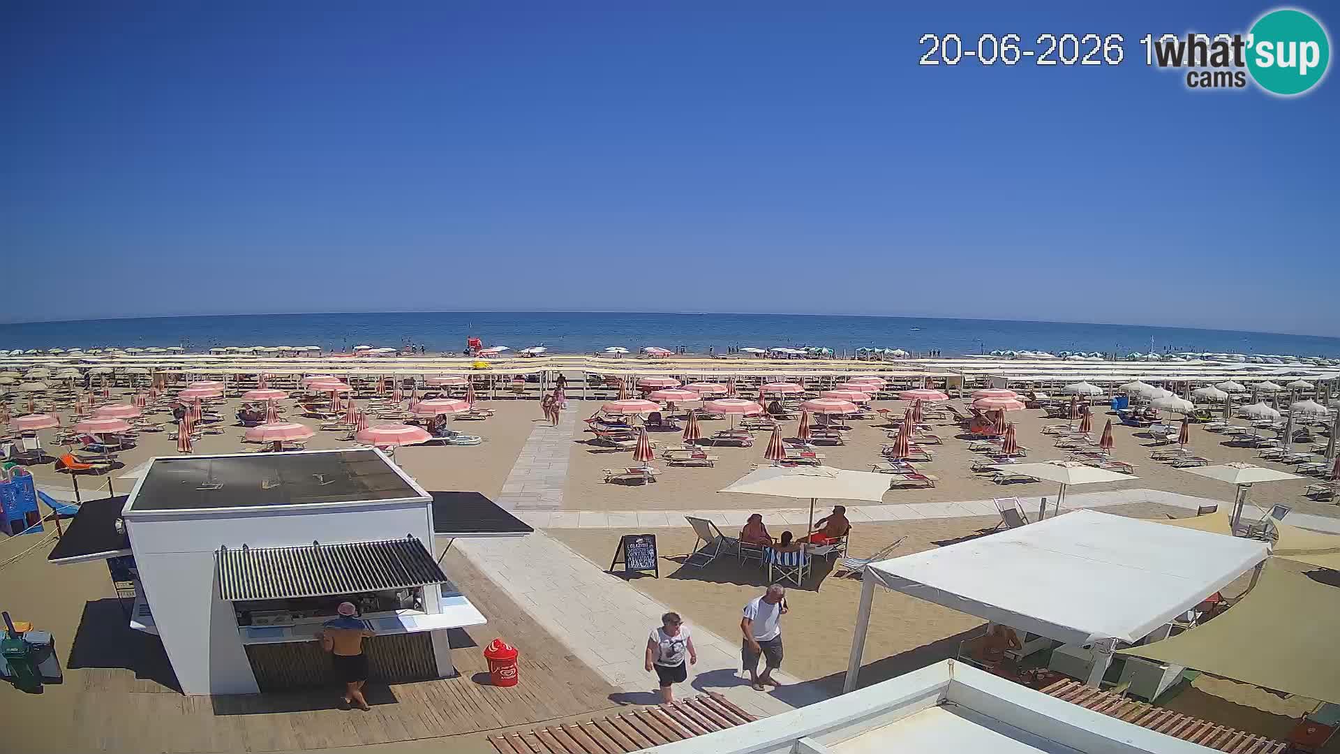 Camera en vivo playa Riccione – Bagni Oreste spiaggia 115 – Italia