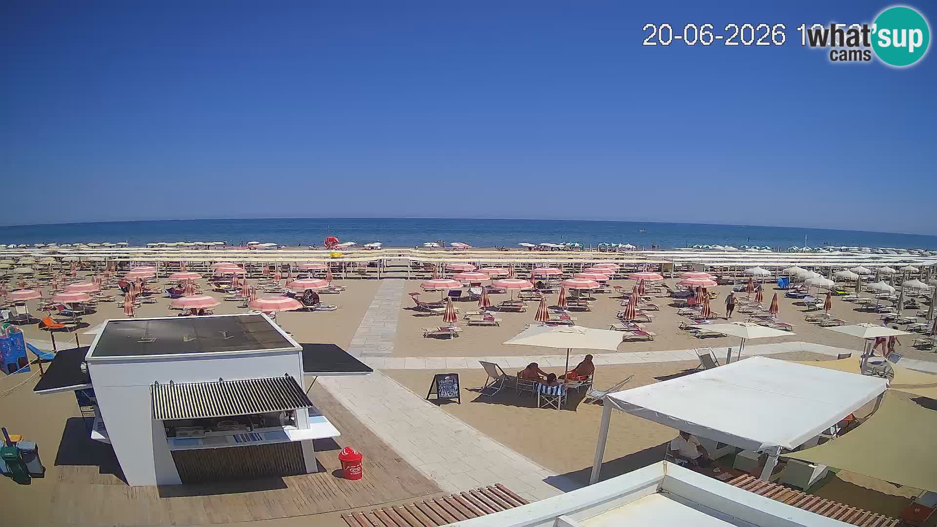 Live webcam Riccione beach – Bagni Oreste spiaggia 115