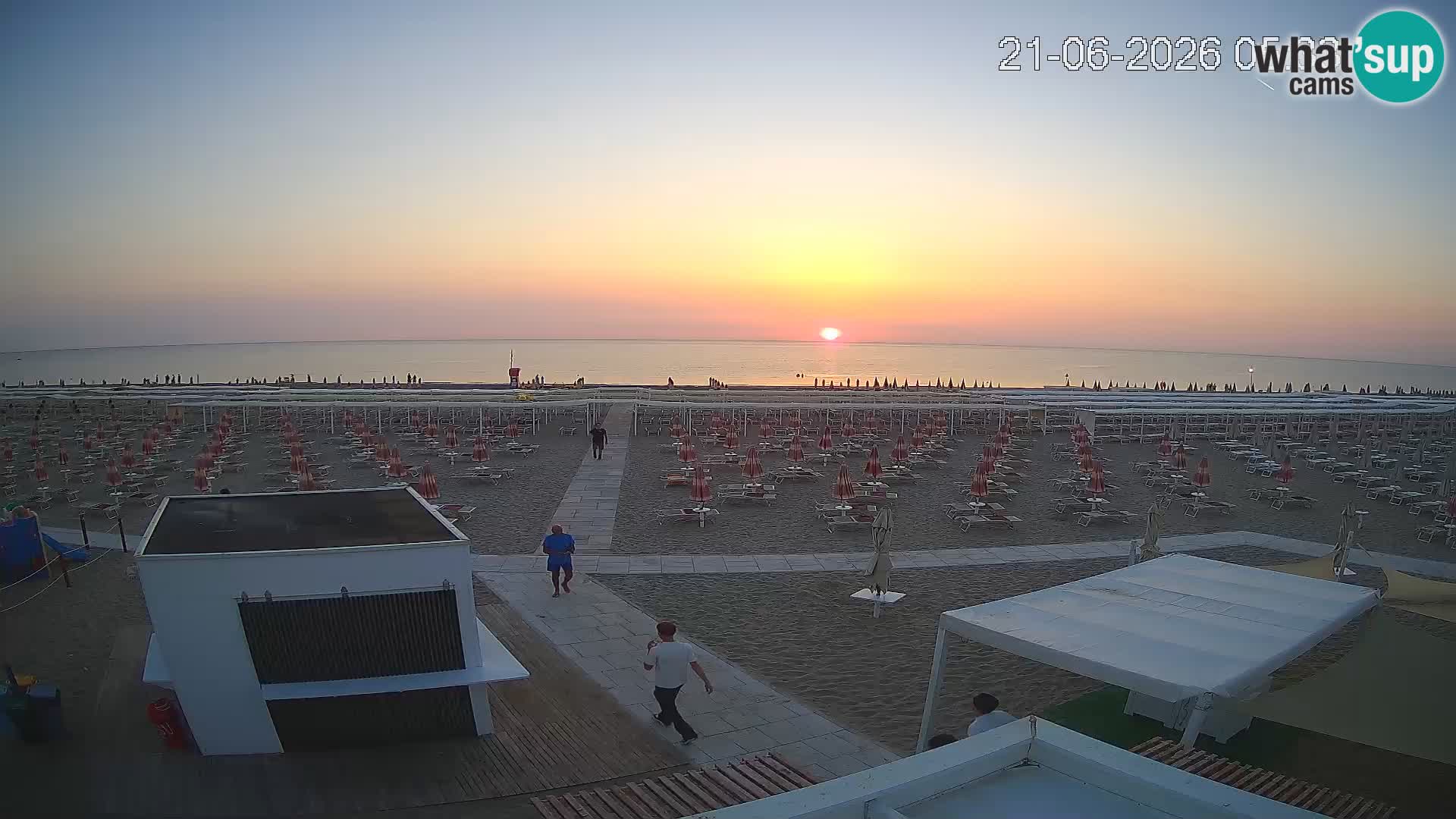 Web kamera plaža Riccione – Bagni Oreste spiaggia 115 – Italija