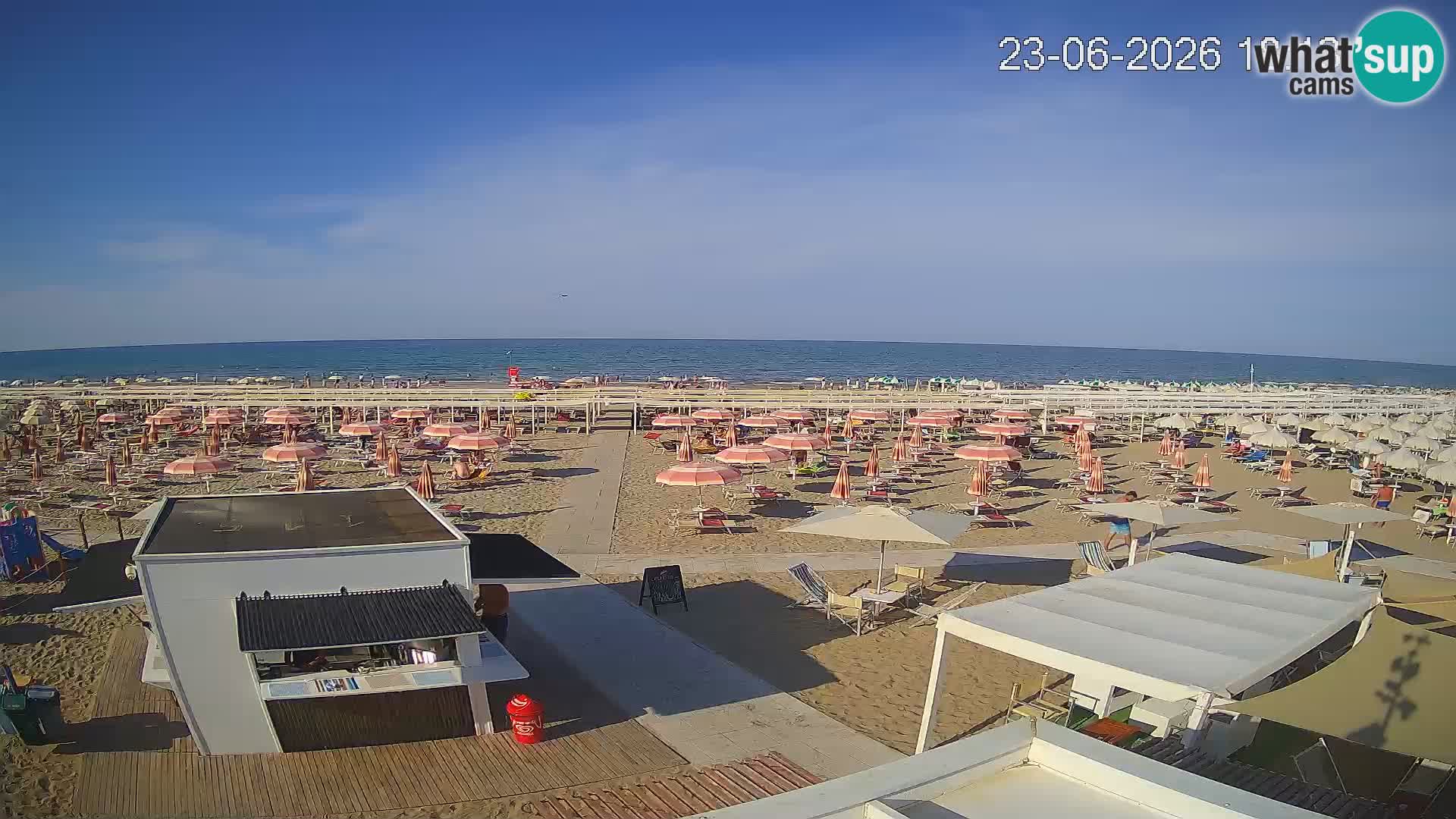 Live webcam Riccione beach – Bagni Oreste spiaggia 115