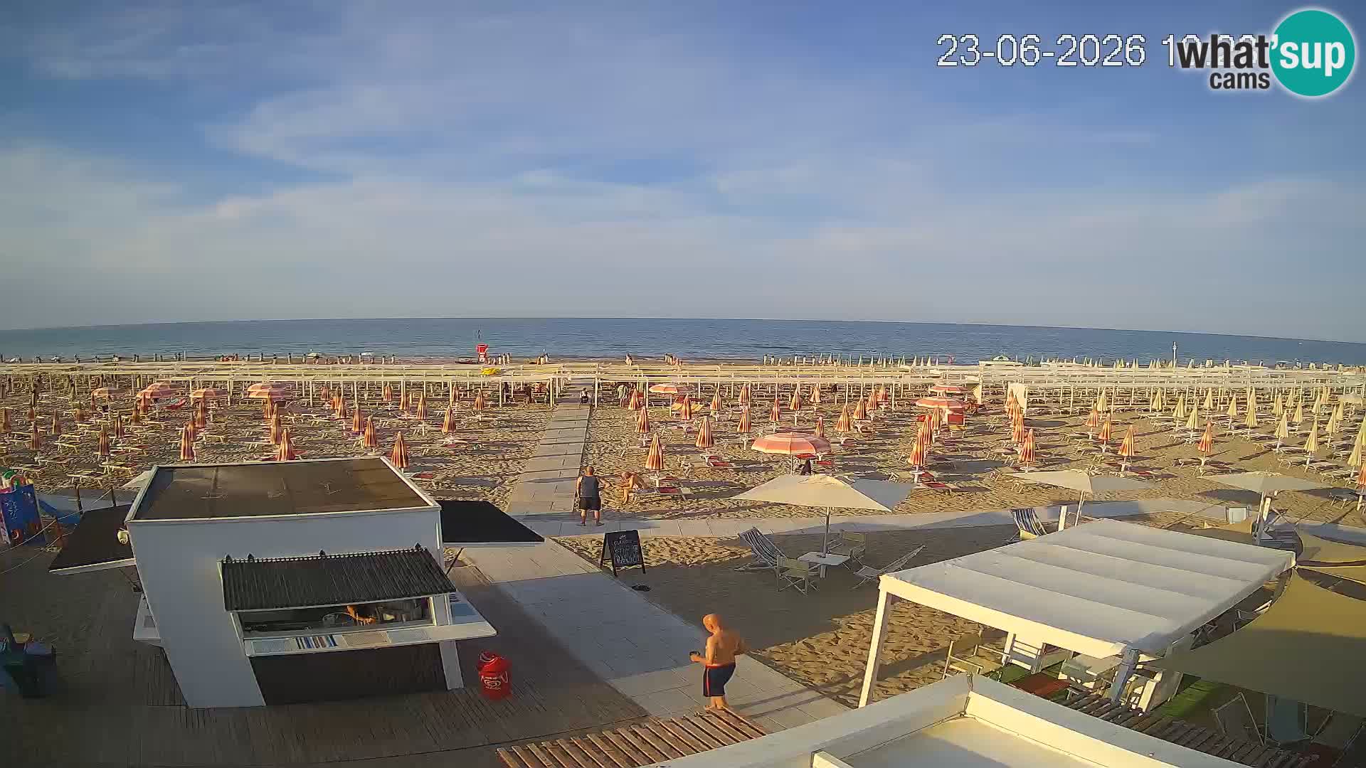 Web kamera plaža Riccione – Bagni Oreste spiaggia 115 – Italija