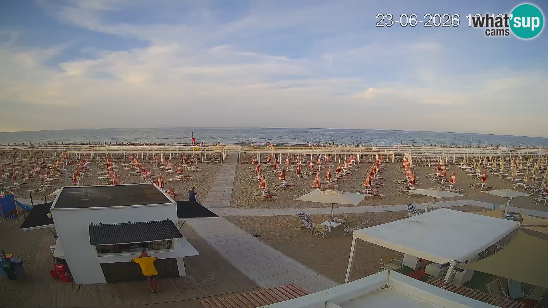 Spletna kamera plaža Riccione – Bagni Oreste spiaggia 115 – Italija