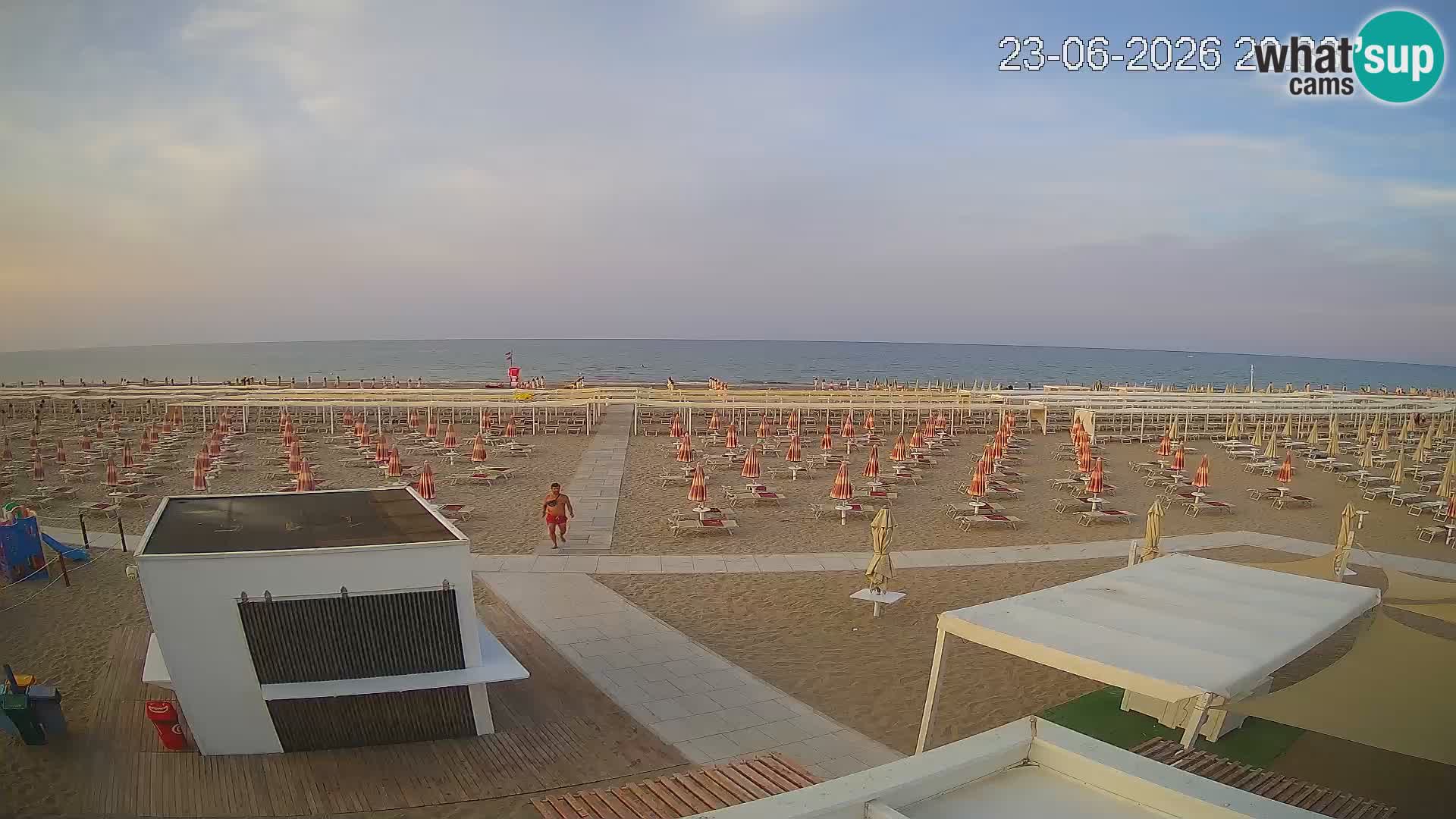 Webcam Riccione plage – Bagni Oreste spiaggia 115 – Italie