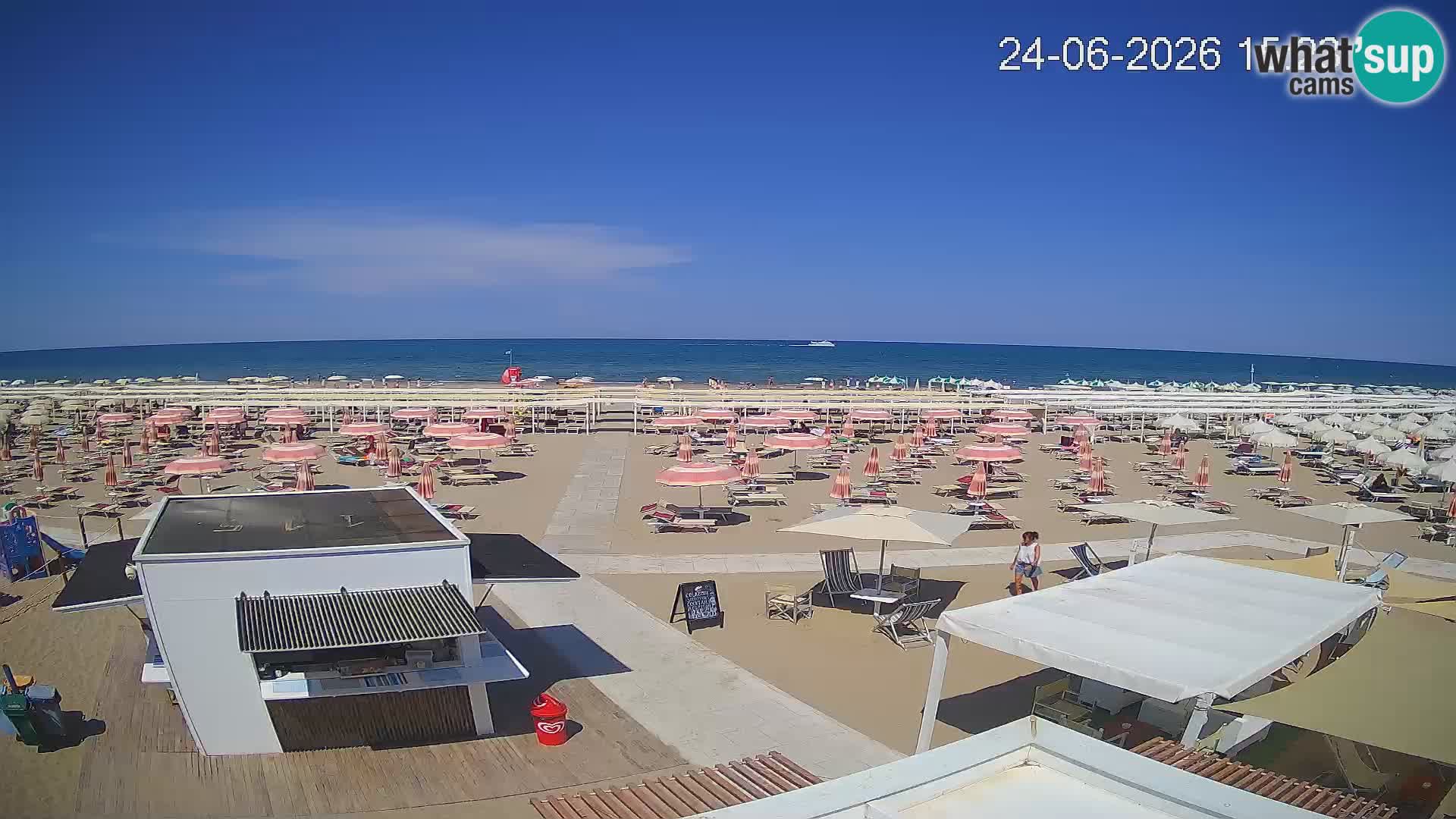 Live webcam Riccione beach – Bagni Oreste spiaggia 115