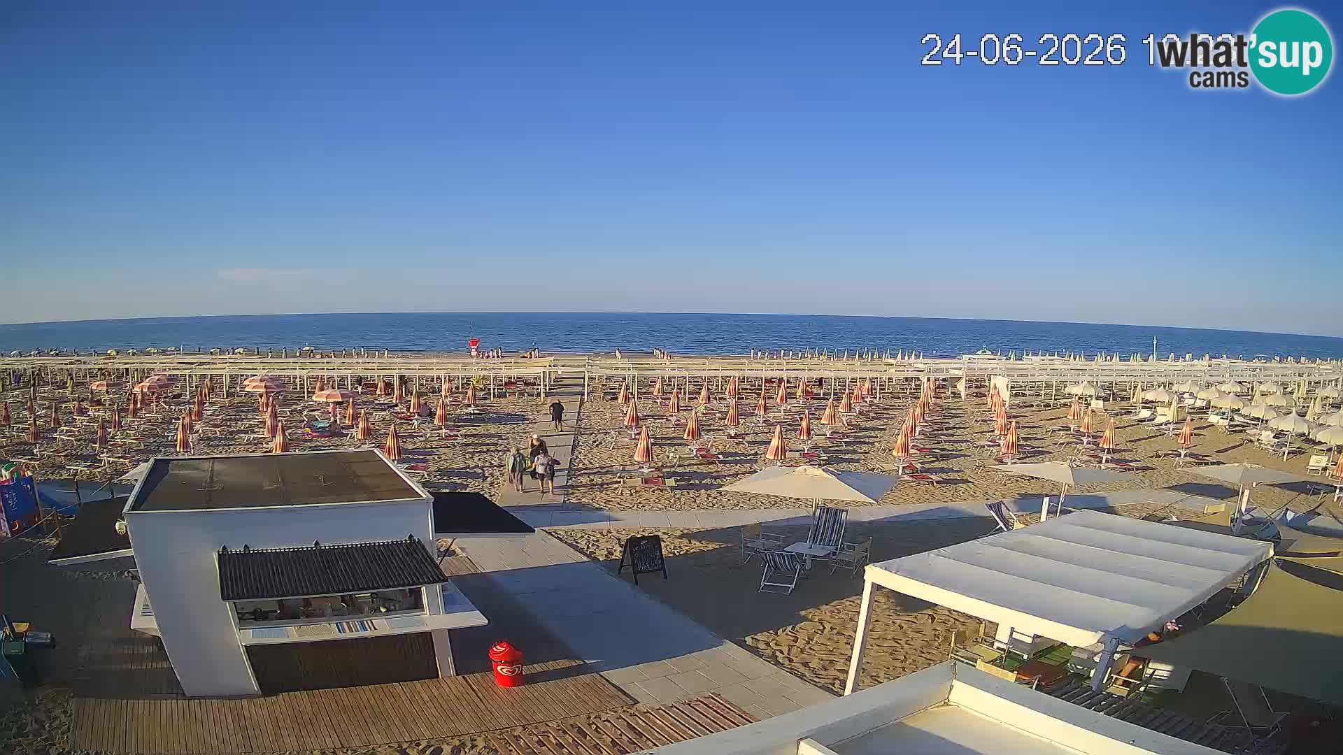 Live webcam Riccione beach – Bagni Oreste spiaggia 115