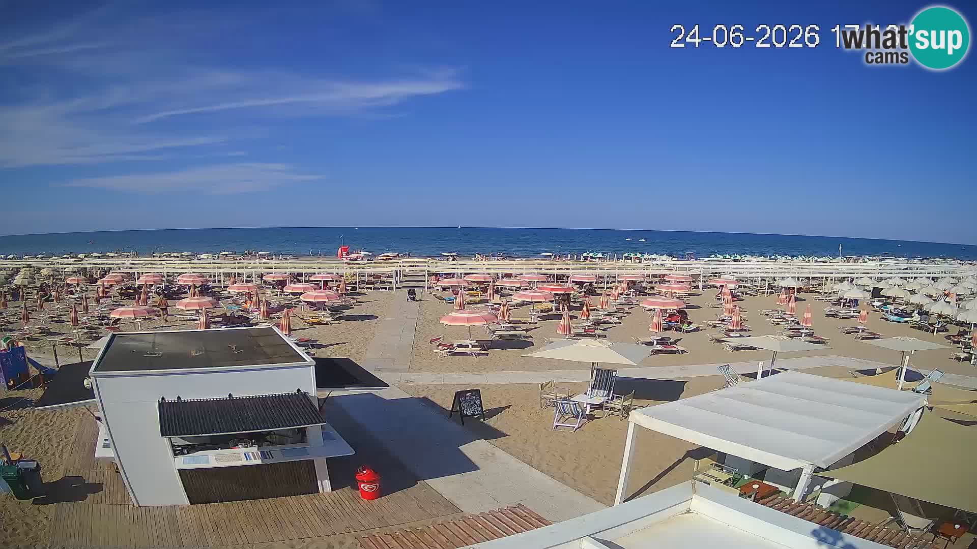 Live webcam Riccione beach – Bagni Oreste spiaggia 115