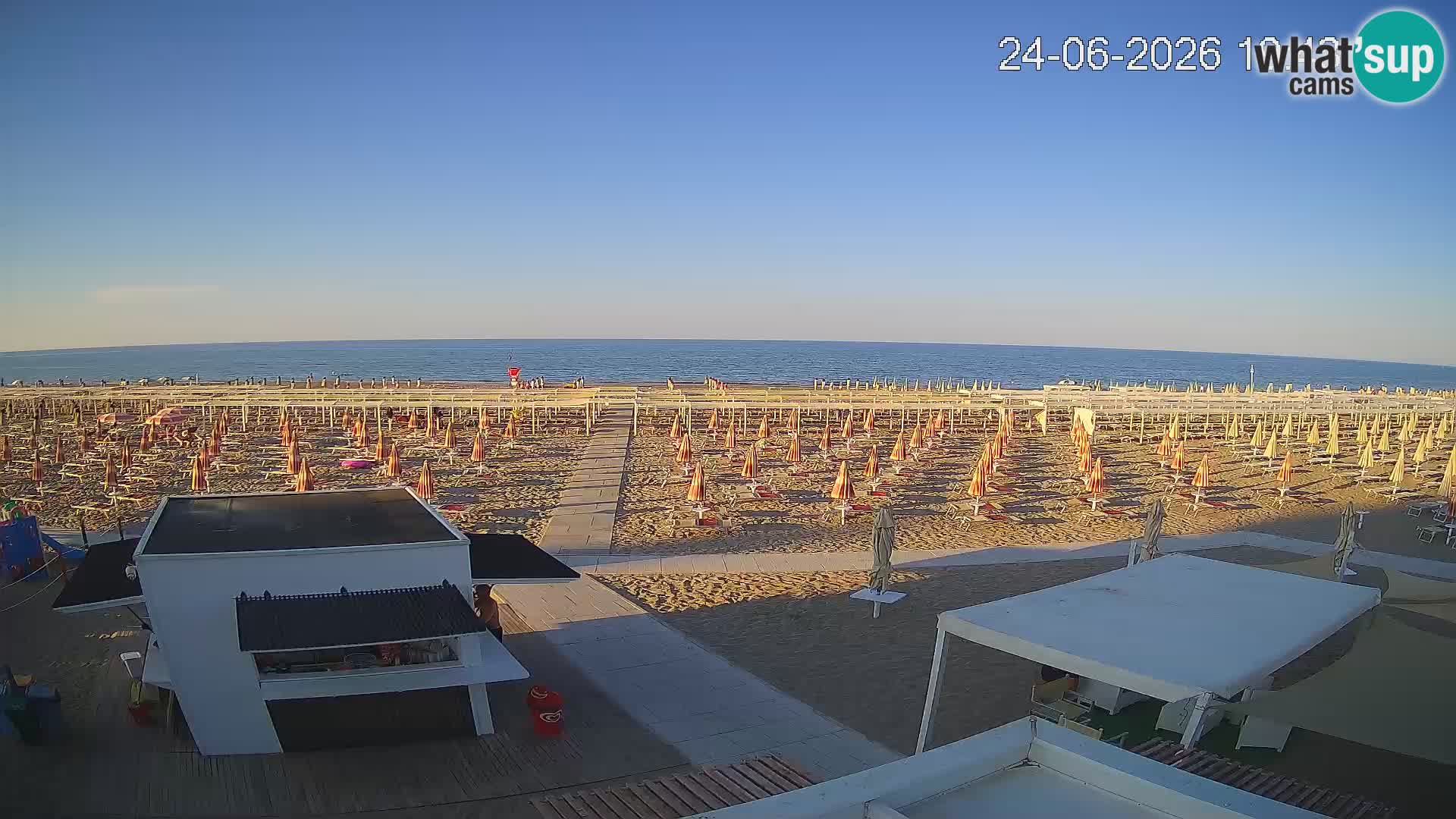 Live webcam Riccione – Bagni Oreste spiaggia 115