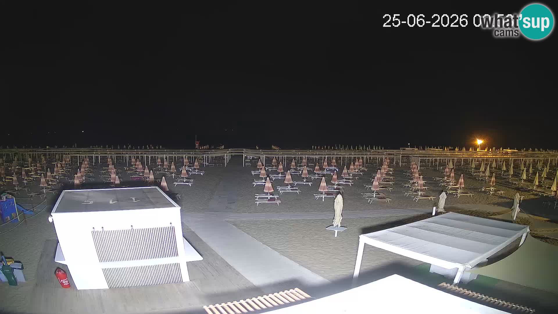 Live webcam Riccione Strand – Bagni Oreste spiaggia 115 – Italien