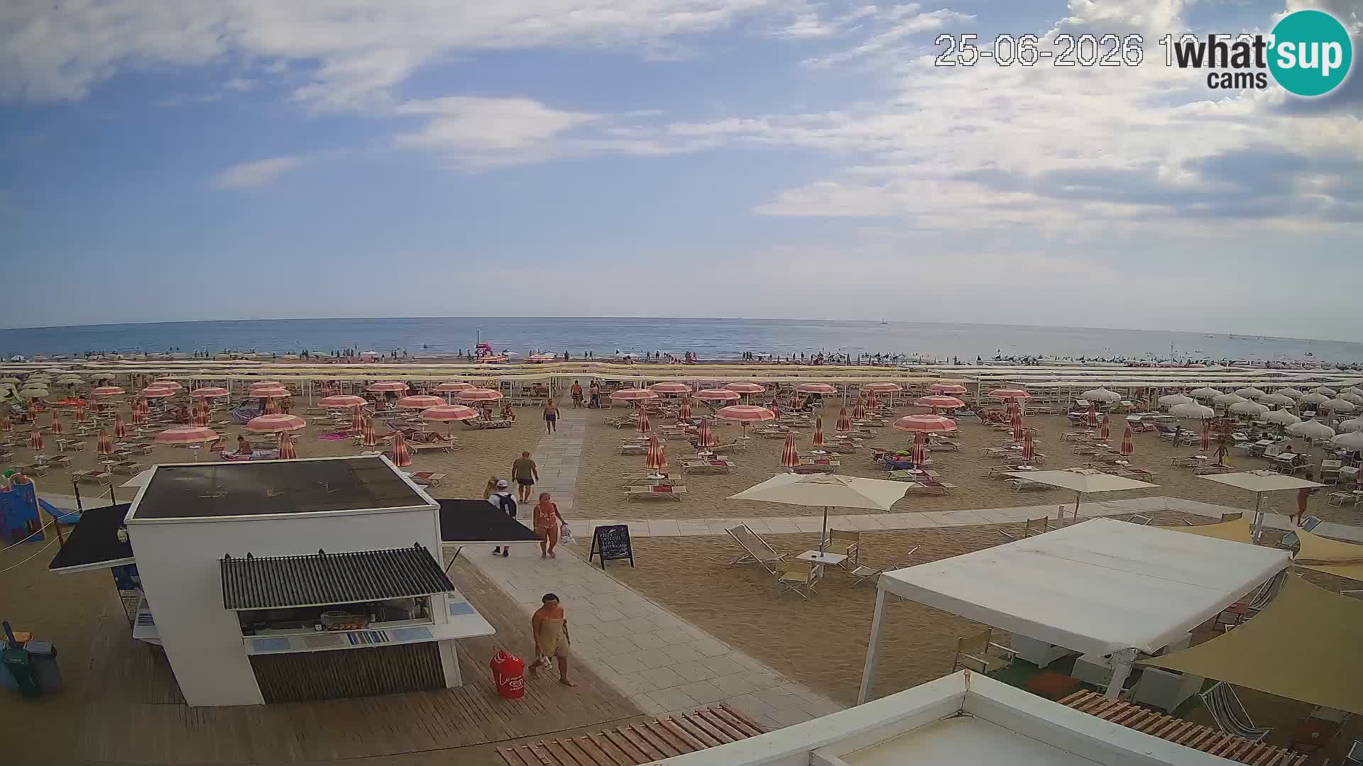 Live webcam Riccione beach – Bagni Oreste spiaggia 115