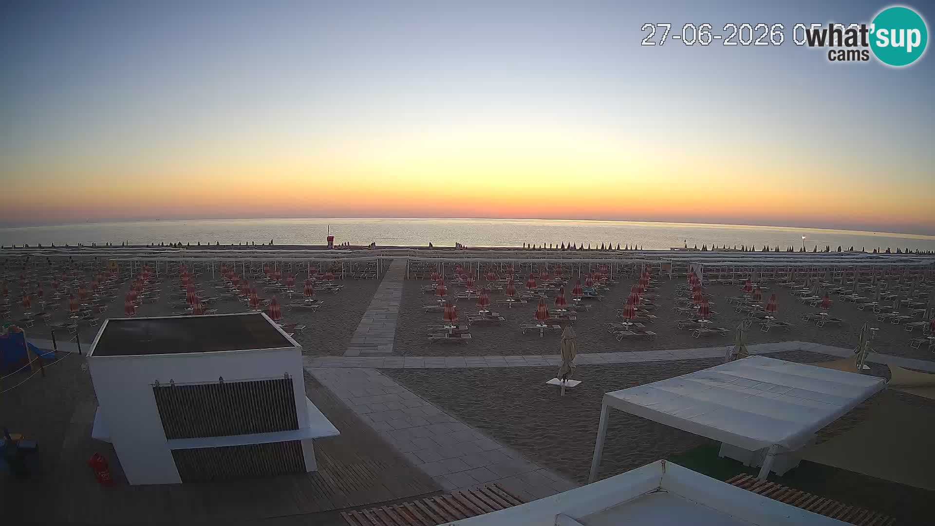 Camera en vivo playa Riccione – Bagni Oreste spiaggia 115 – Italia