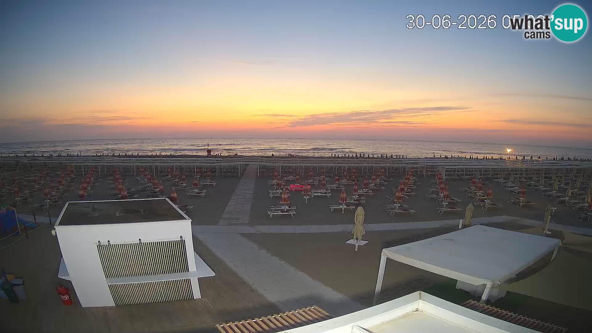 Camera en vivo playa Riccione – Bagni Oreste spiaggia 115 – Italia