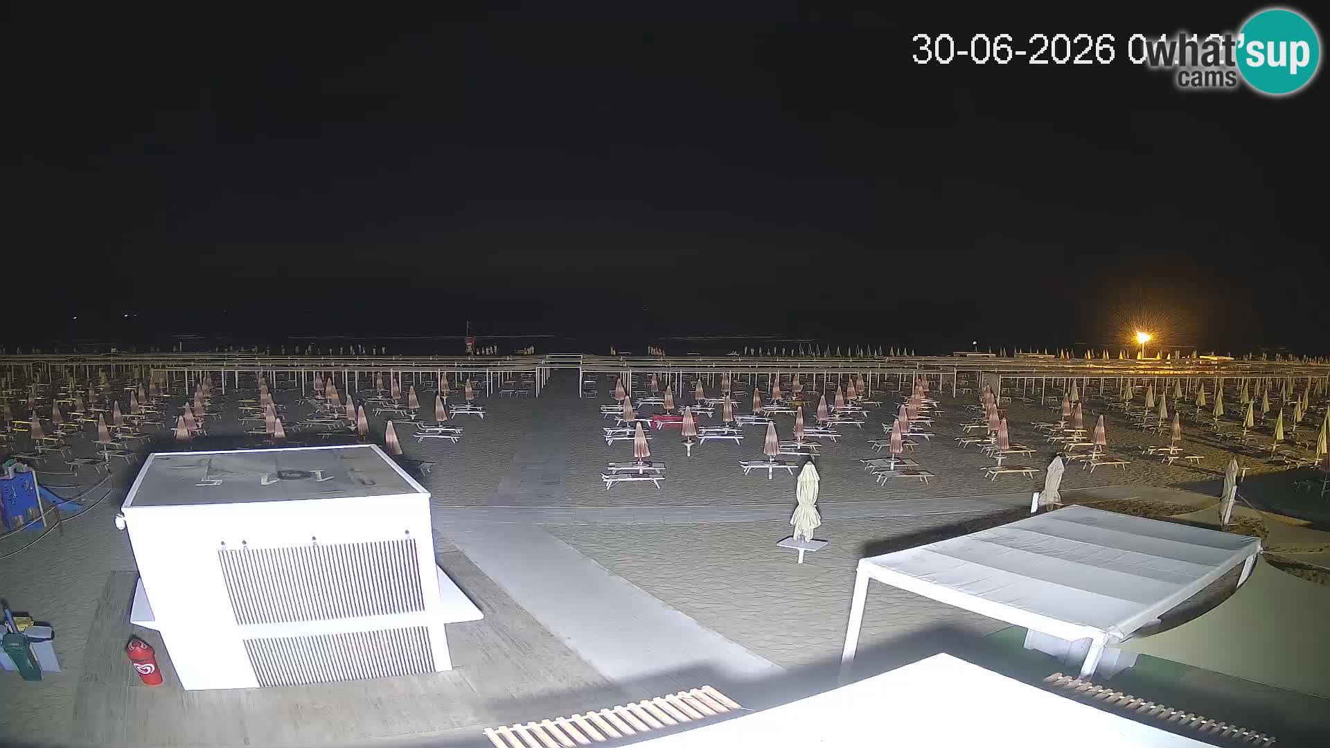 Live webcam Riccione Strand – Bagni Oreste spiaggia 115 – Italien